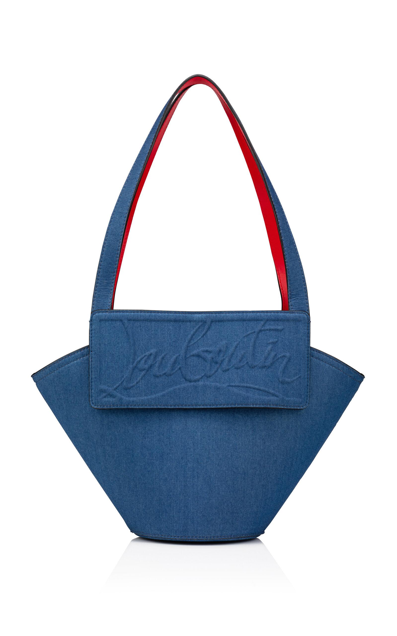 Christian Louboutin Loubishore Denim Leather Tote Bag in