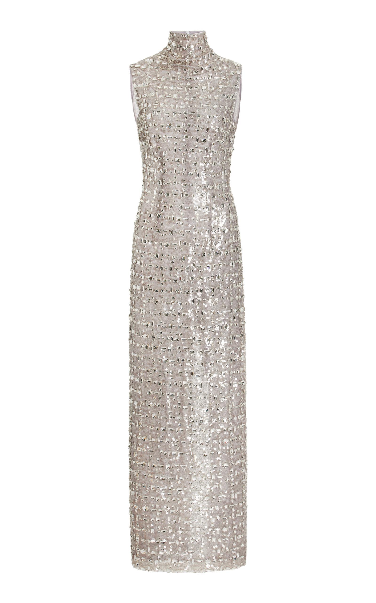 16Arlington Luna Crystal-embellished Gown in White | Lyst