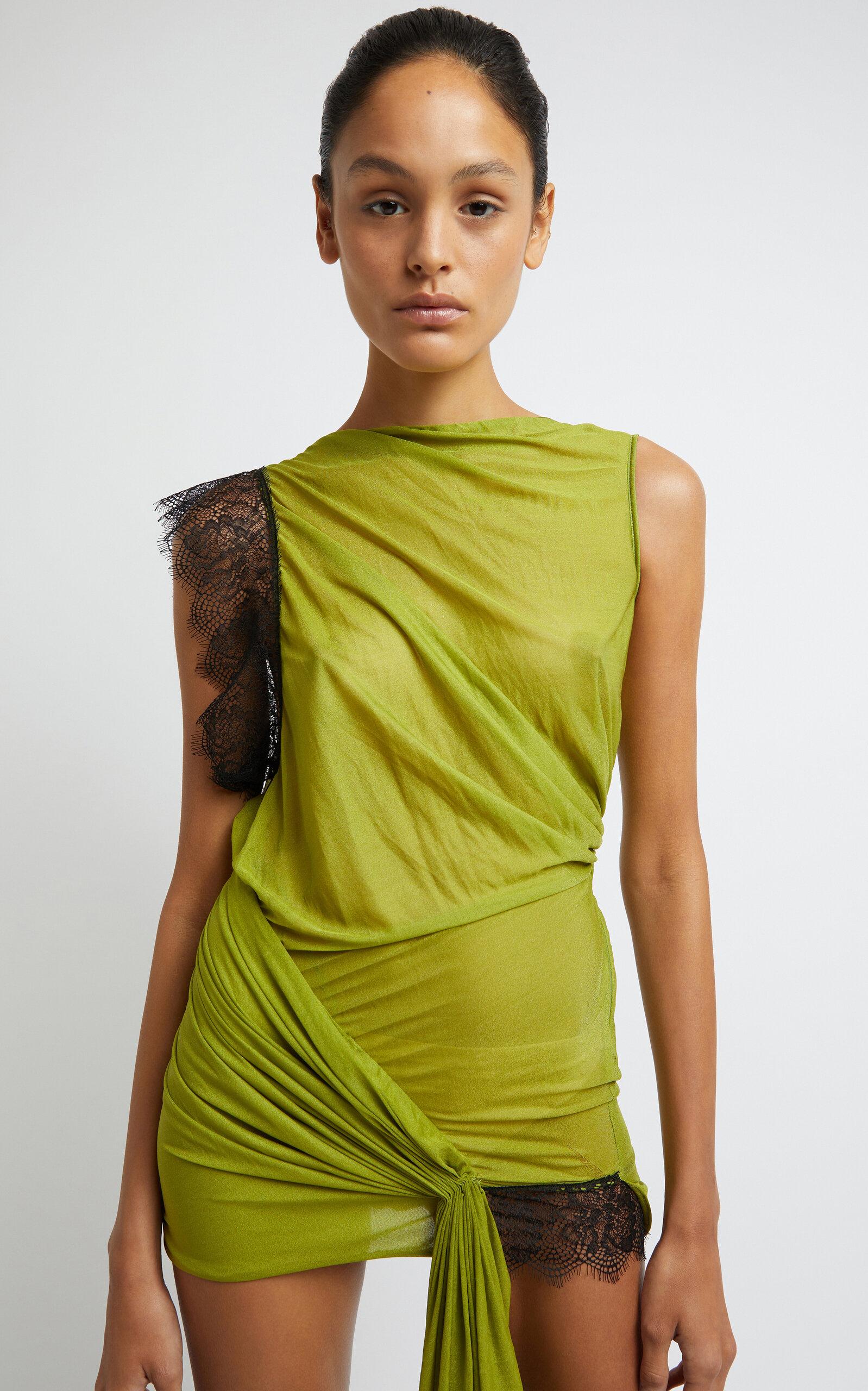 christopher esber green lace dress Christopher Esber