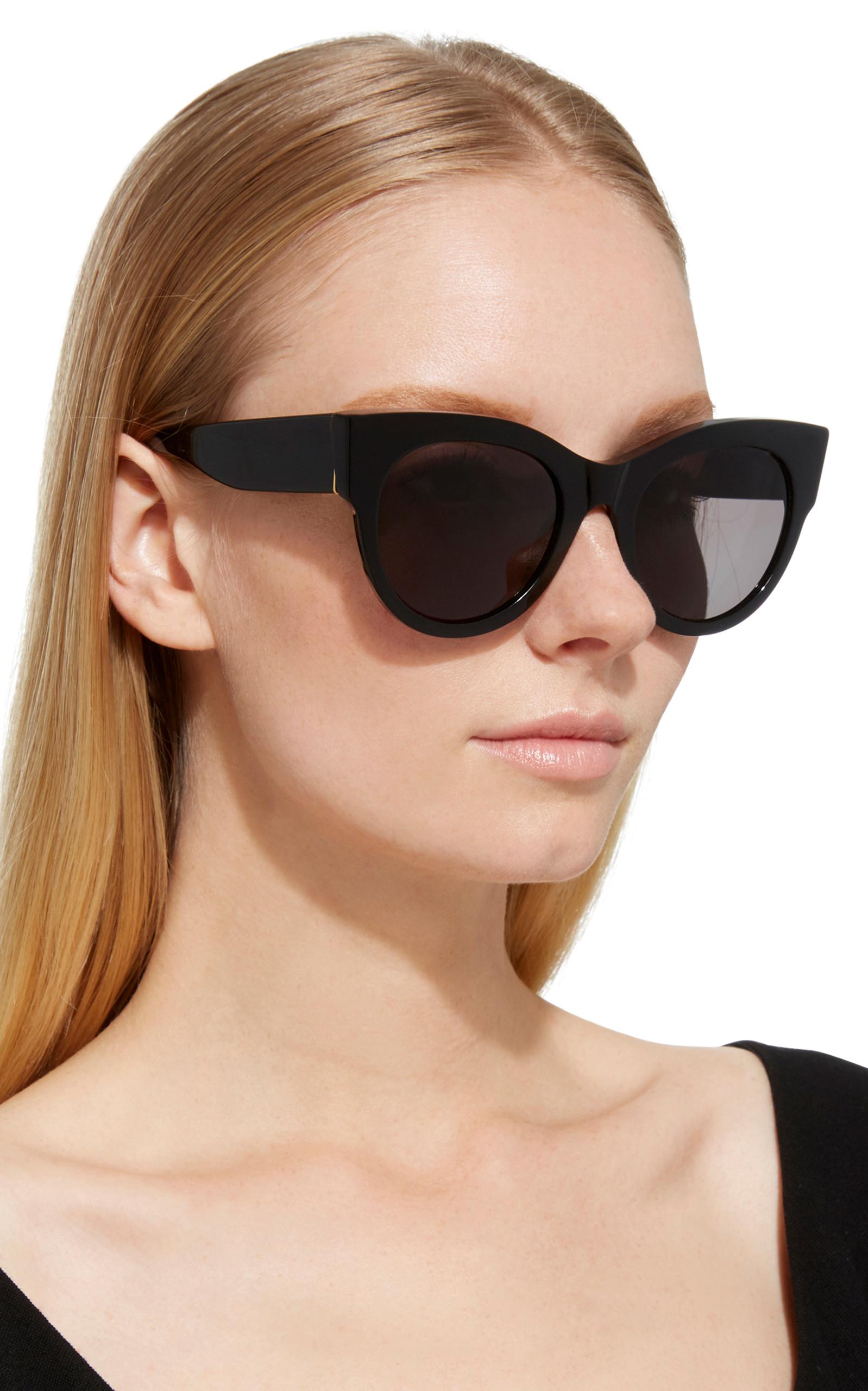black acetate sunglasses