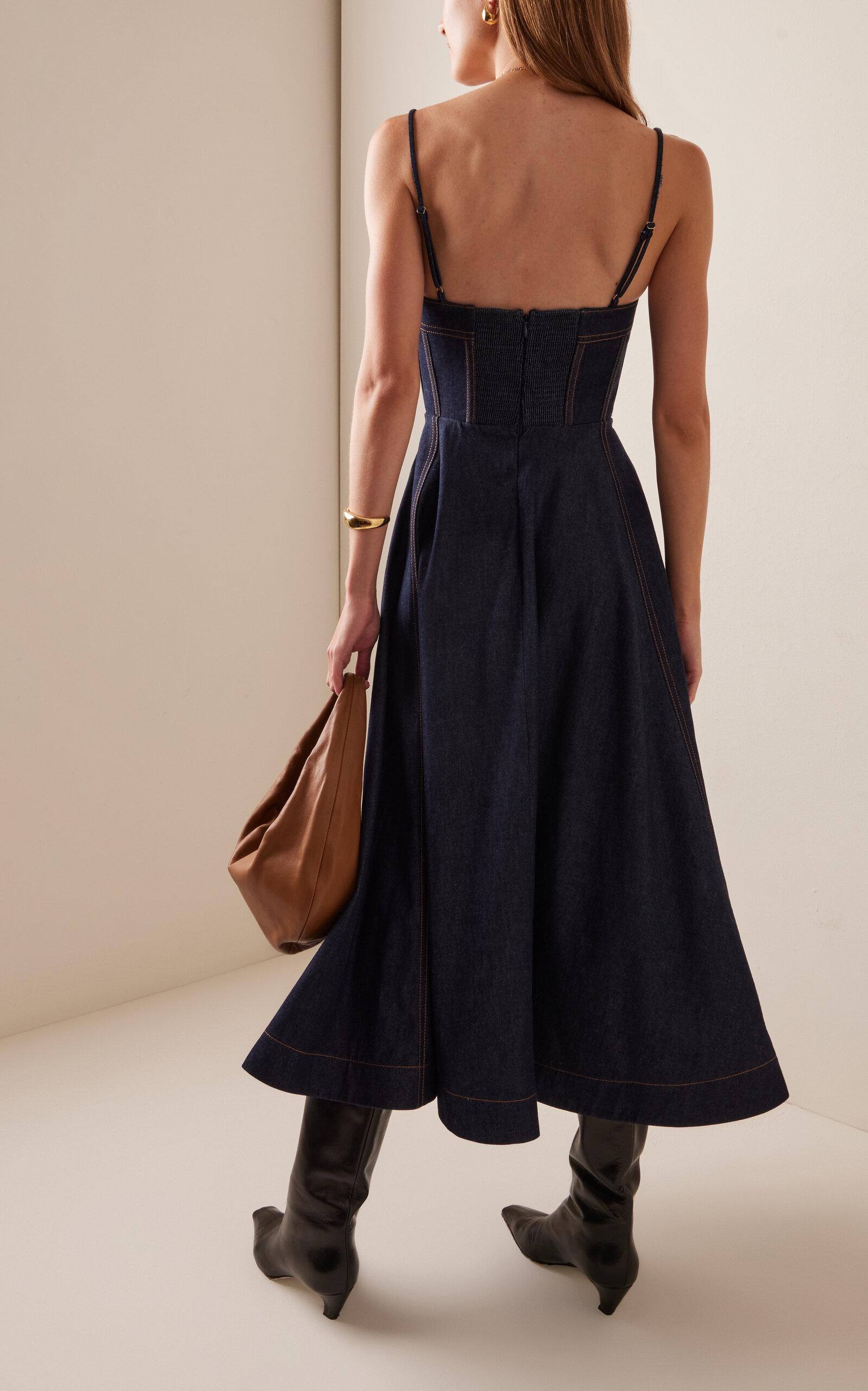 【Zimmermann】Crush denim bustier dress Zimmermann Crush denim bustier dress Zimmermann