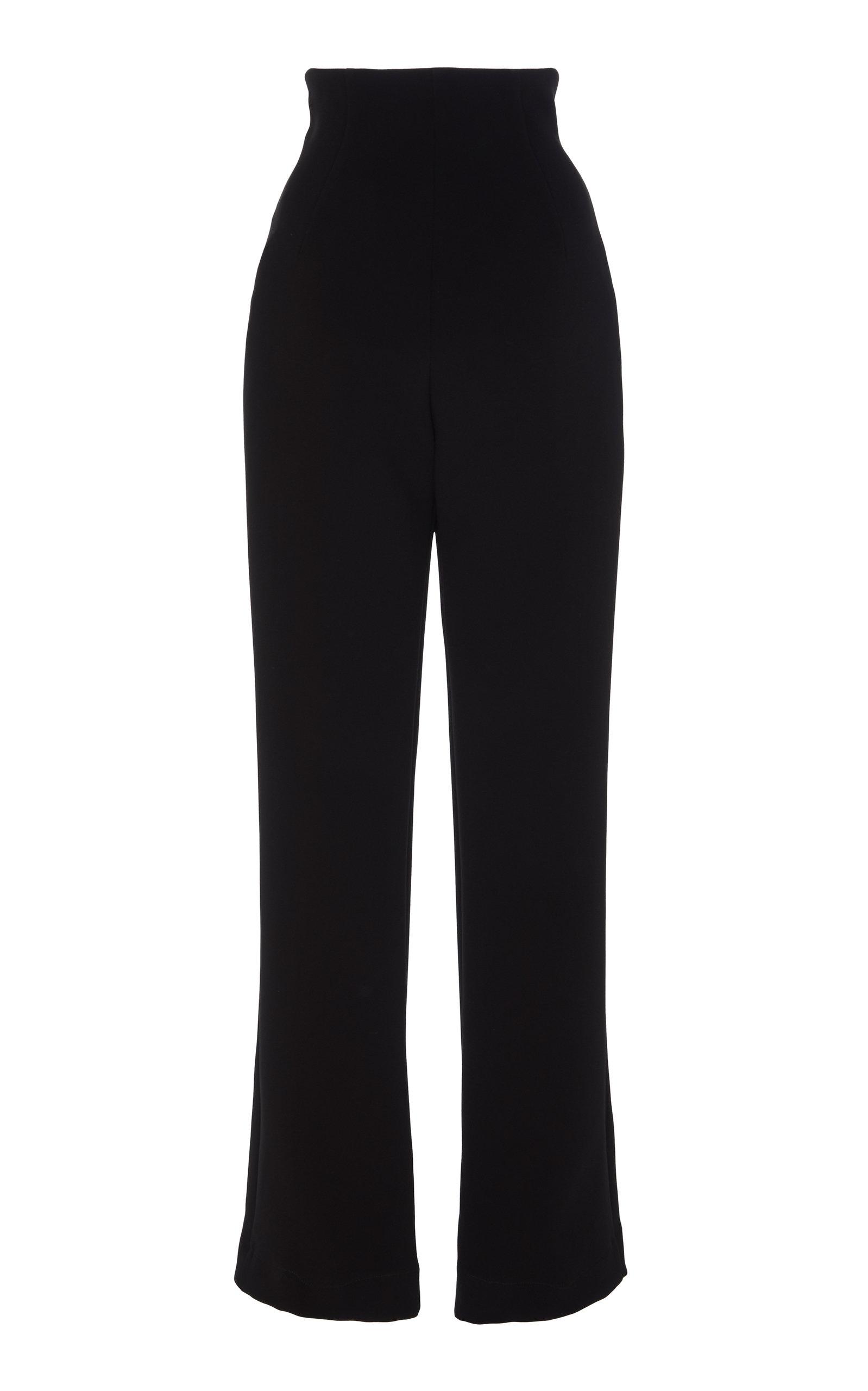 Paris Basics Bootleg Trousers in Black Lyst