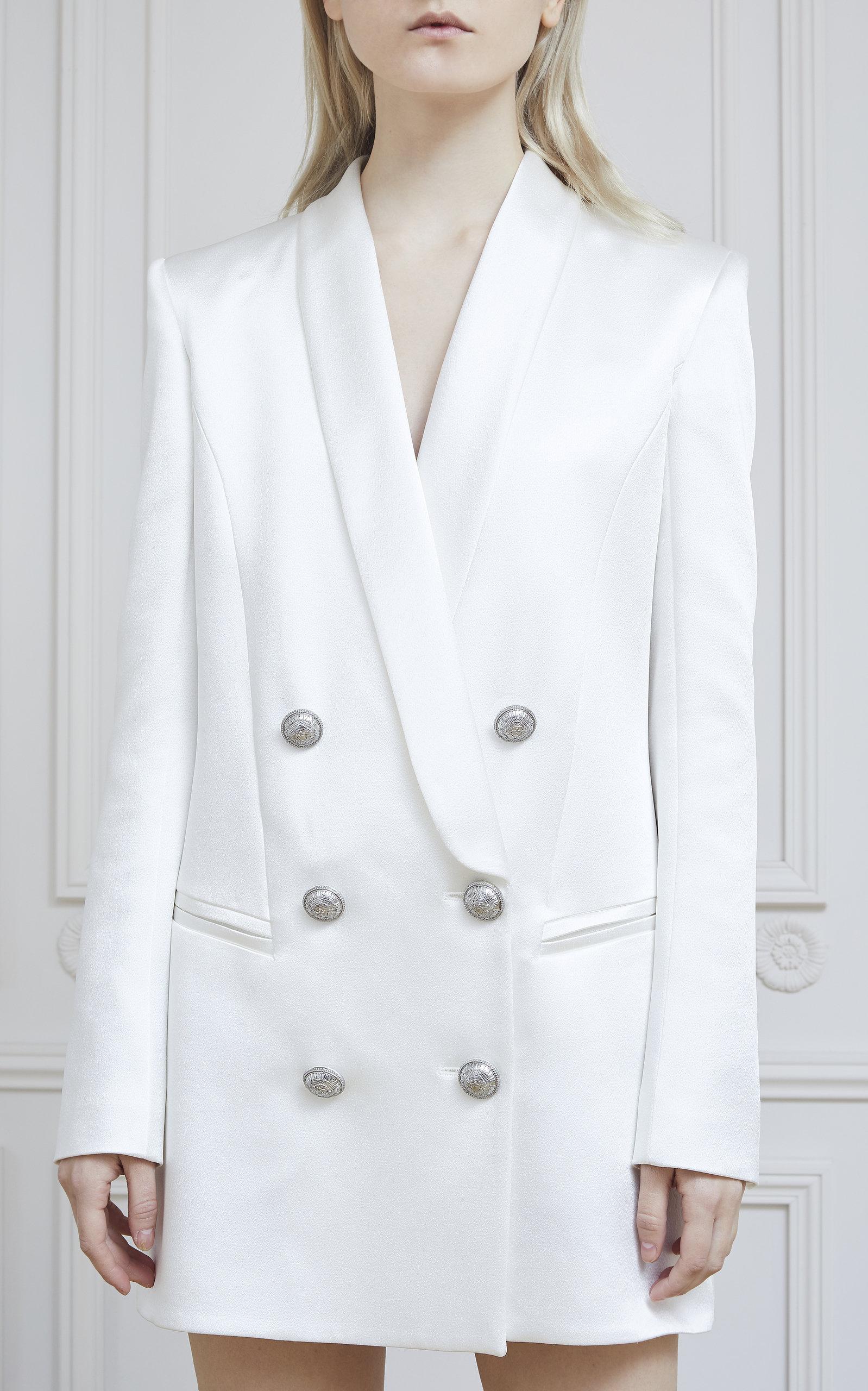 balmain hvit blazer kjole on sale 9bedd 658b7