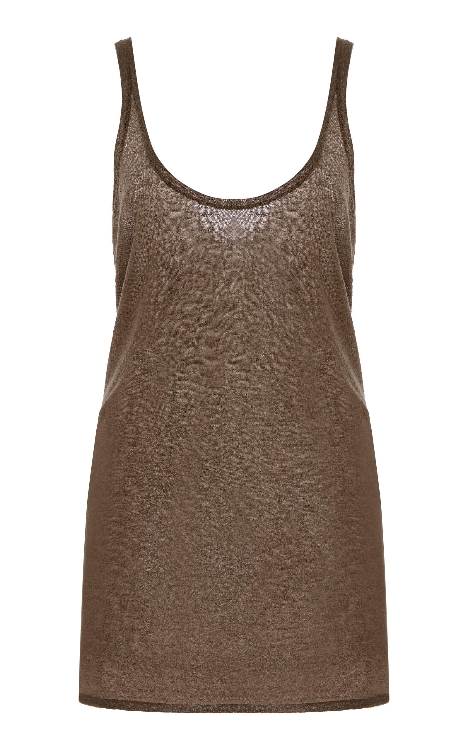 トップス kazu The Row Kazu Cashmere Tank Top in Brown | Lyst