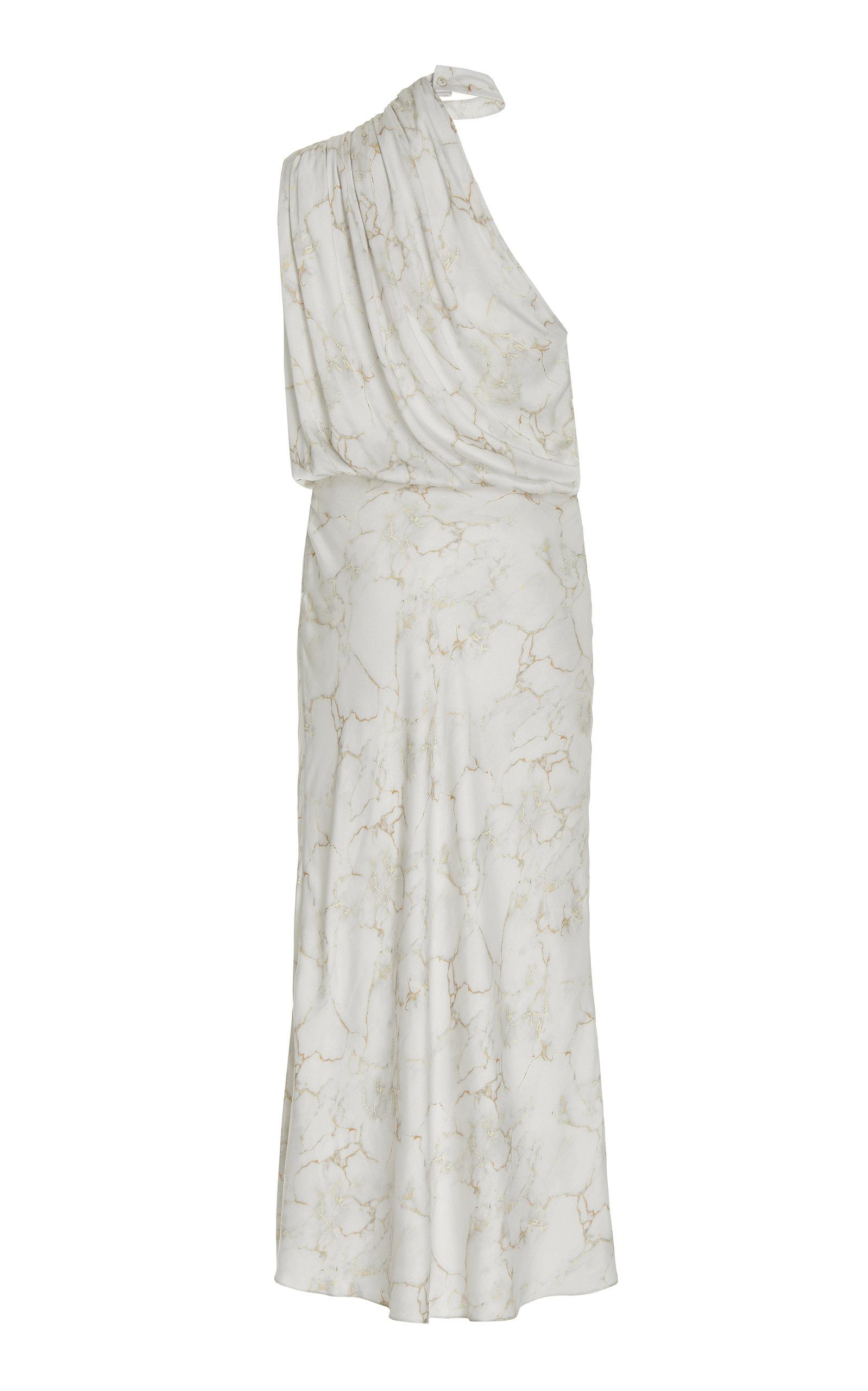 White marble dress