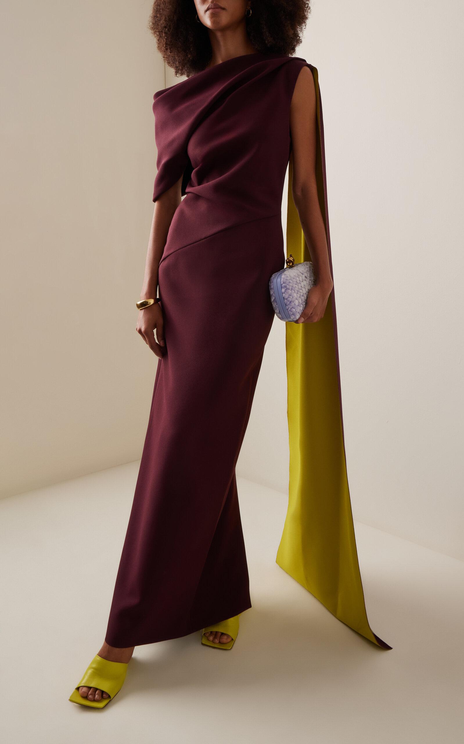 roksanda purple dress Michelle Obama Wore Roksanda Ilincic to Georgetown University