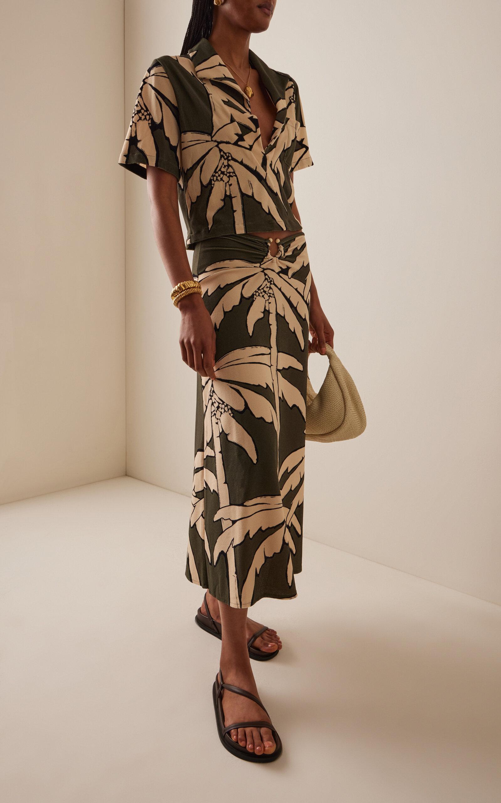 【PORTERNA】Rosite terry long skirt Terry Skirt - Olive – ORILABO Project