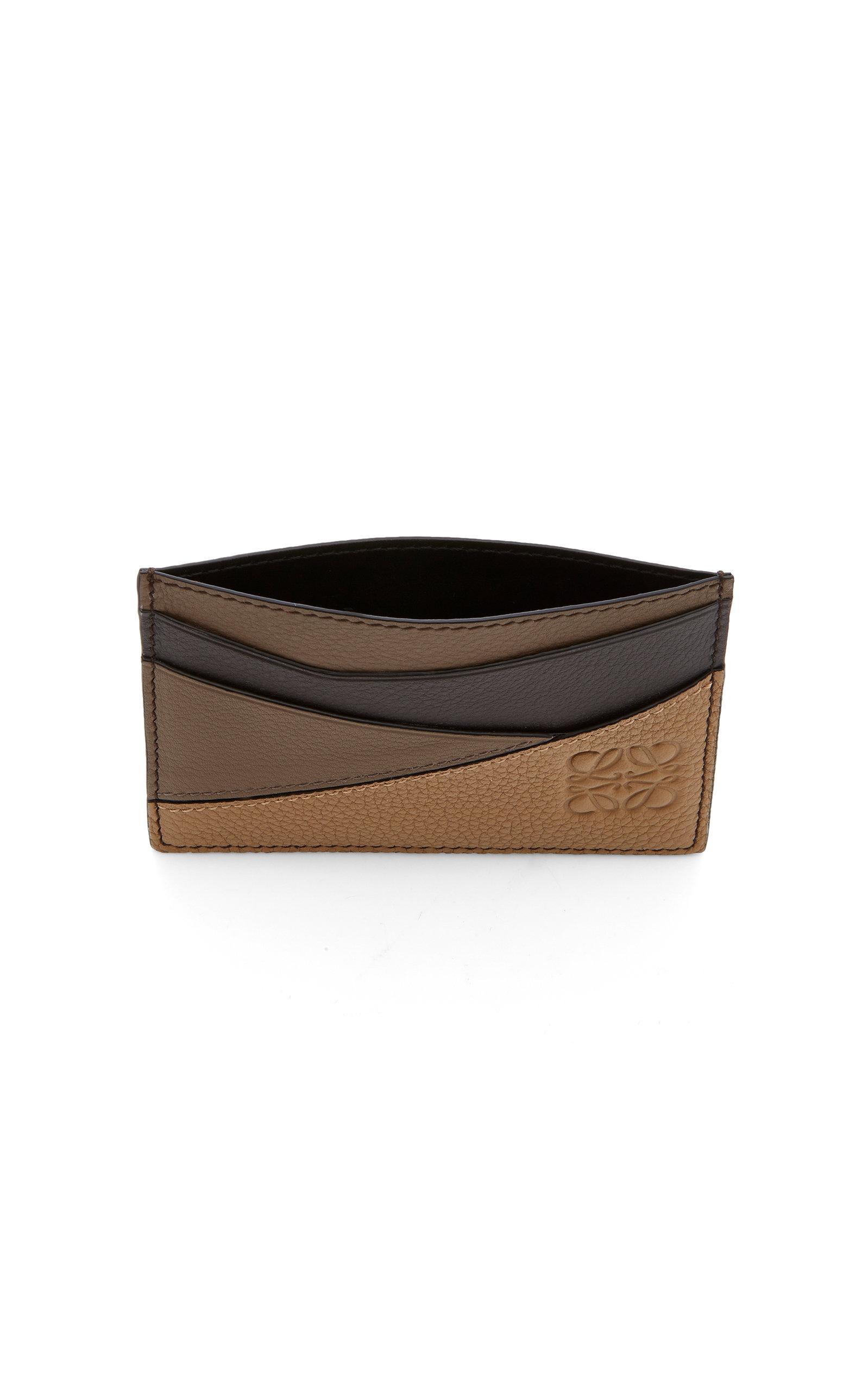 Loewe Puzzle Leather Cardholder in Brown for Men | Lyst