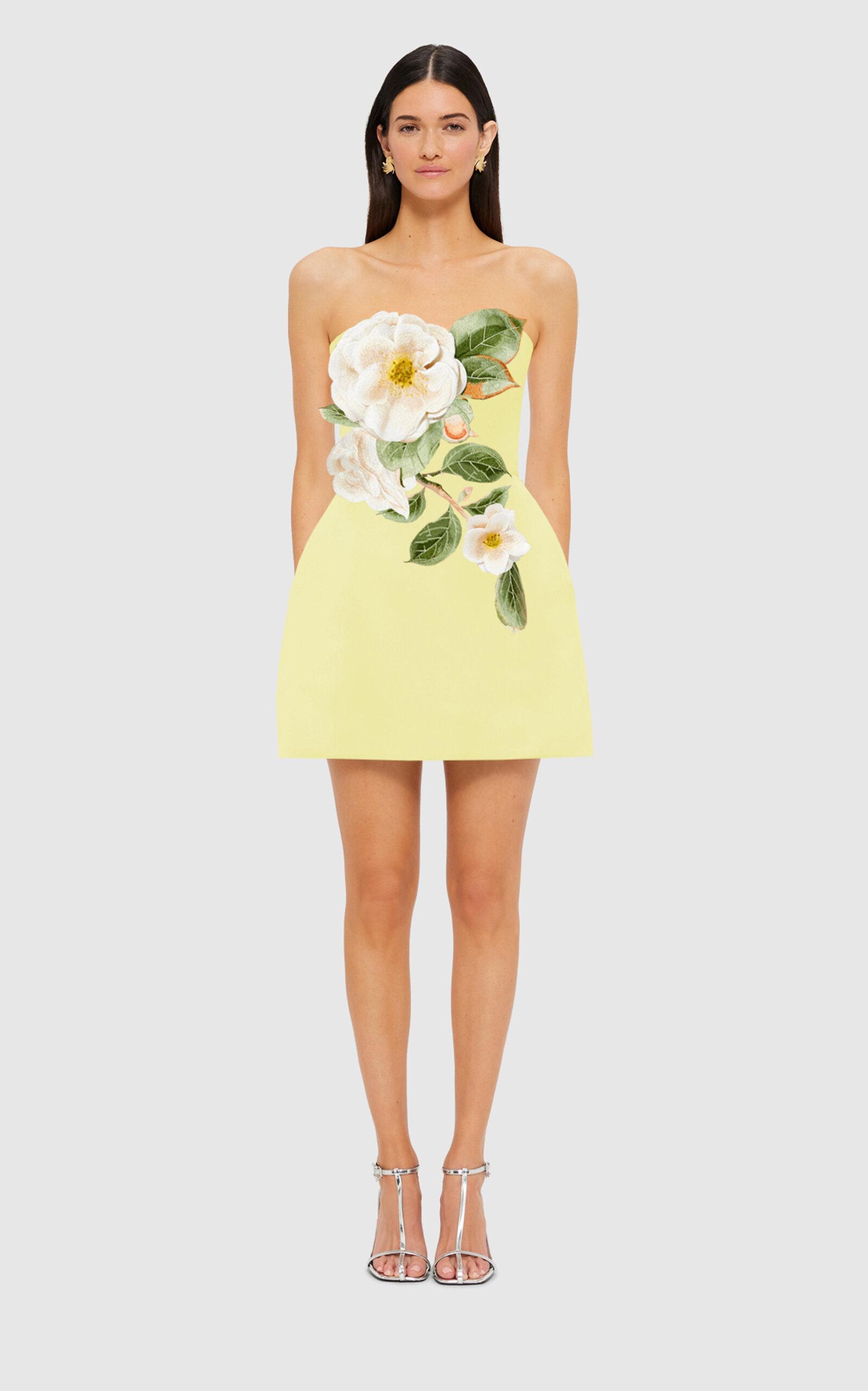 【Leo Lin】Piper Applique Bell Shape Mini Dress Piper Appliqué Bell Shape Mini Dress - Moonlight – LEO LIN