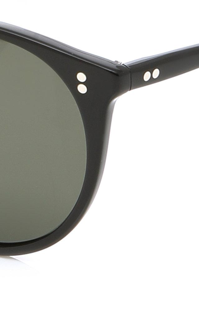 Oliver Peoples Fairmont Round Sunglasses in Black for Men | Lyst