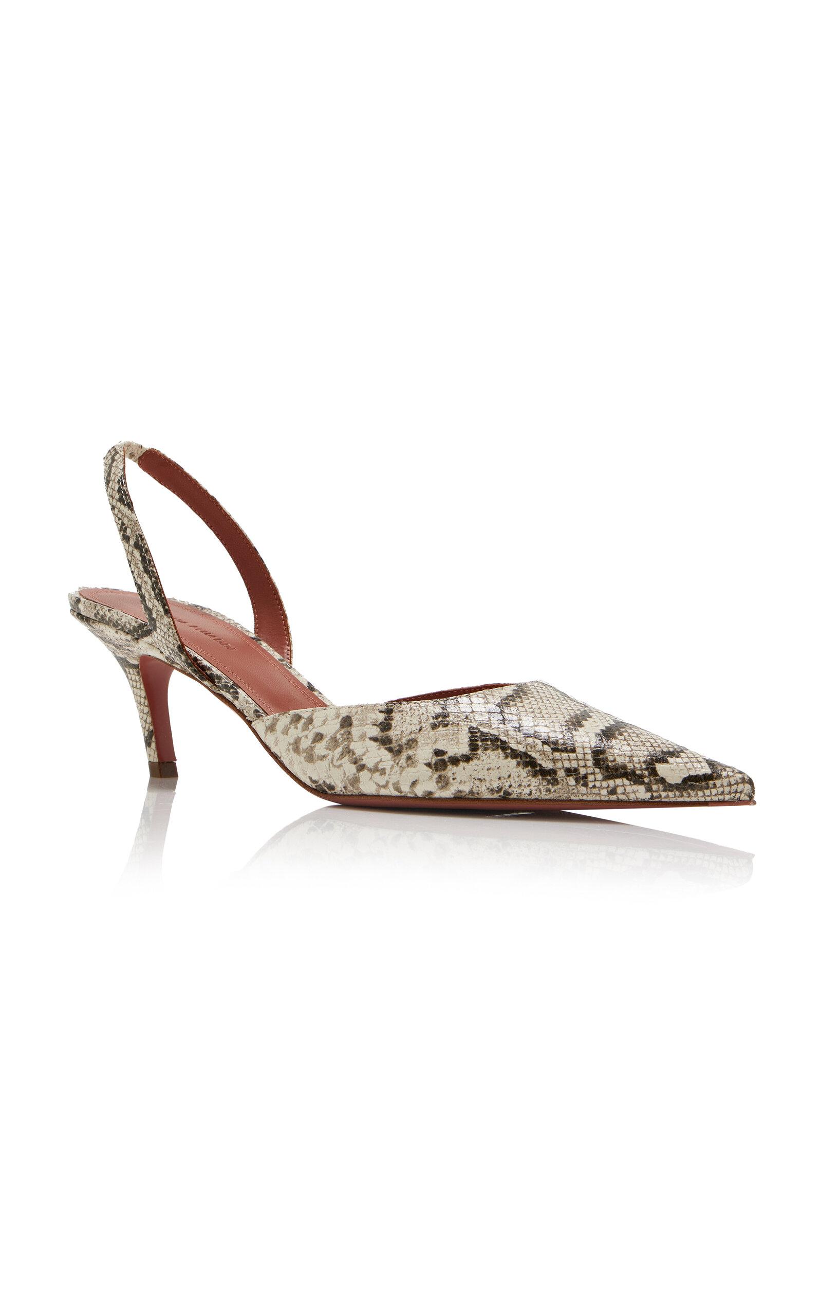 パンプス AMINA MUADDI Silver Leather Begum Pumps Amina Muaddi Silver Leather Begum Pumps | italist