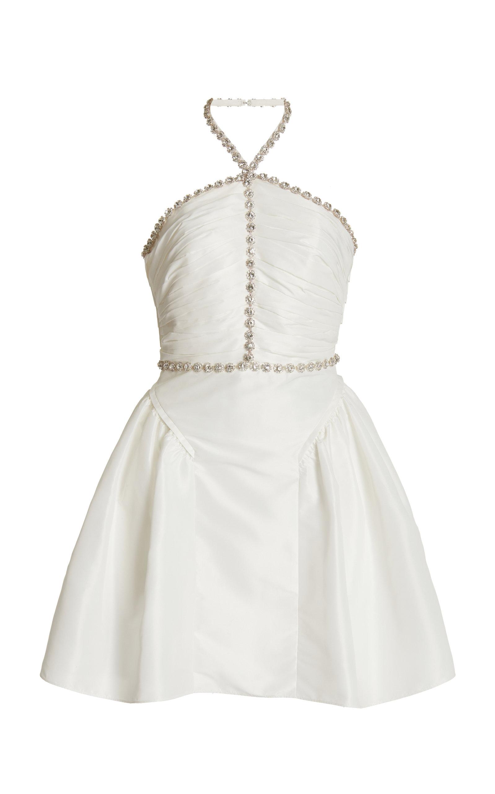 Crystal Mini Dress - White