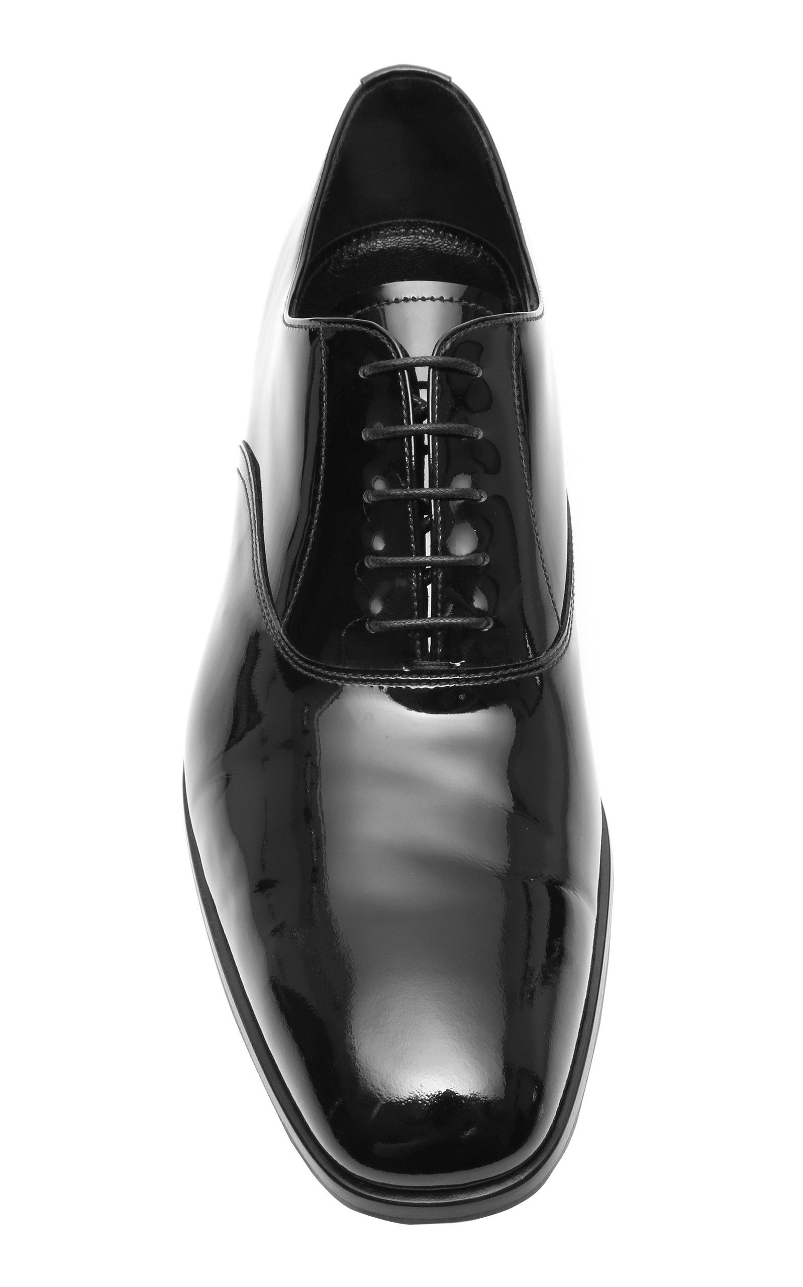 Prada Patent Leather Tuxedo Shoes in 