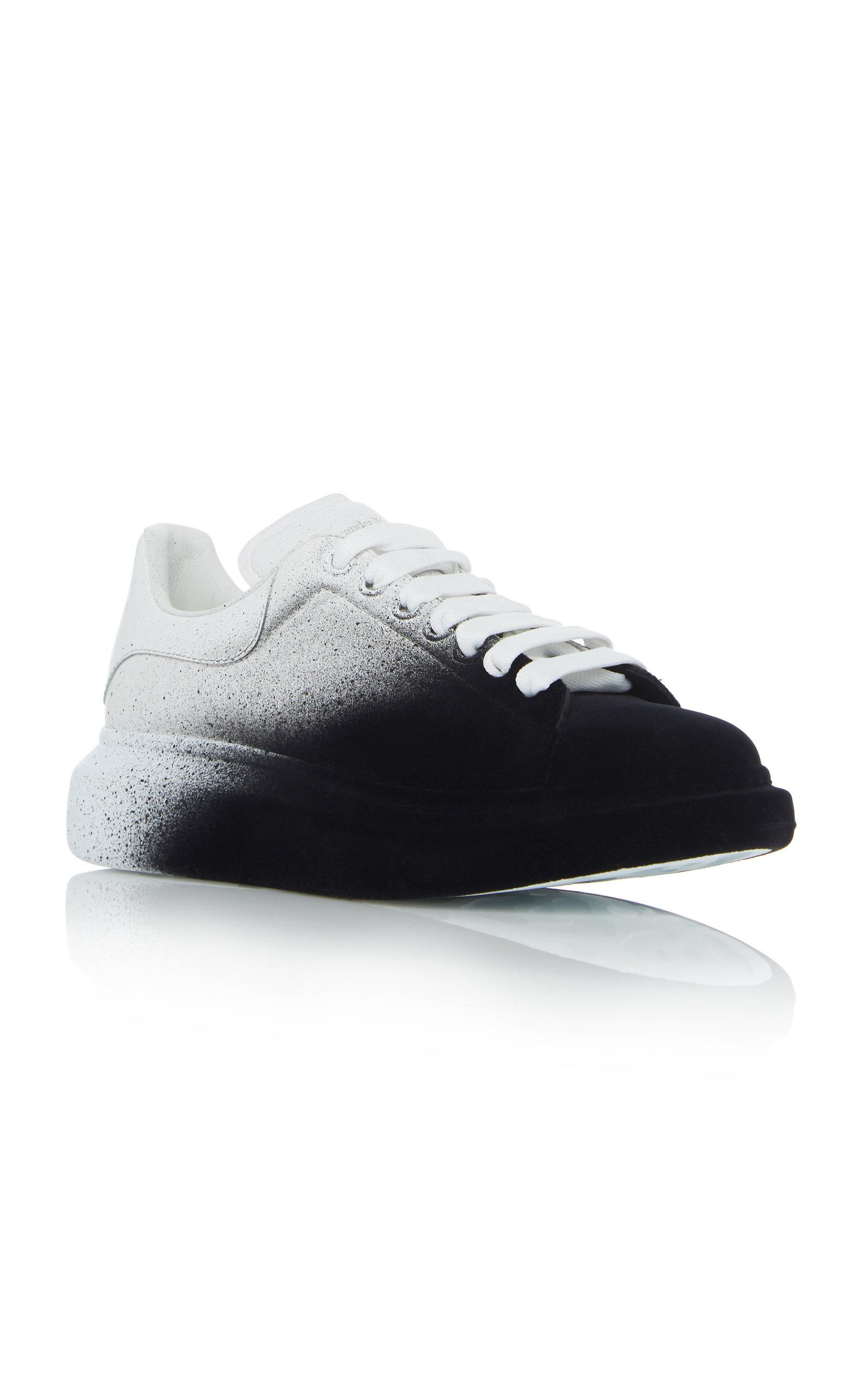conjunction somewhere camp Alexander McQueen Two-tone Leather Low-top Sneakers in Black for Men | Lyst