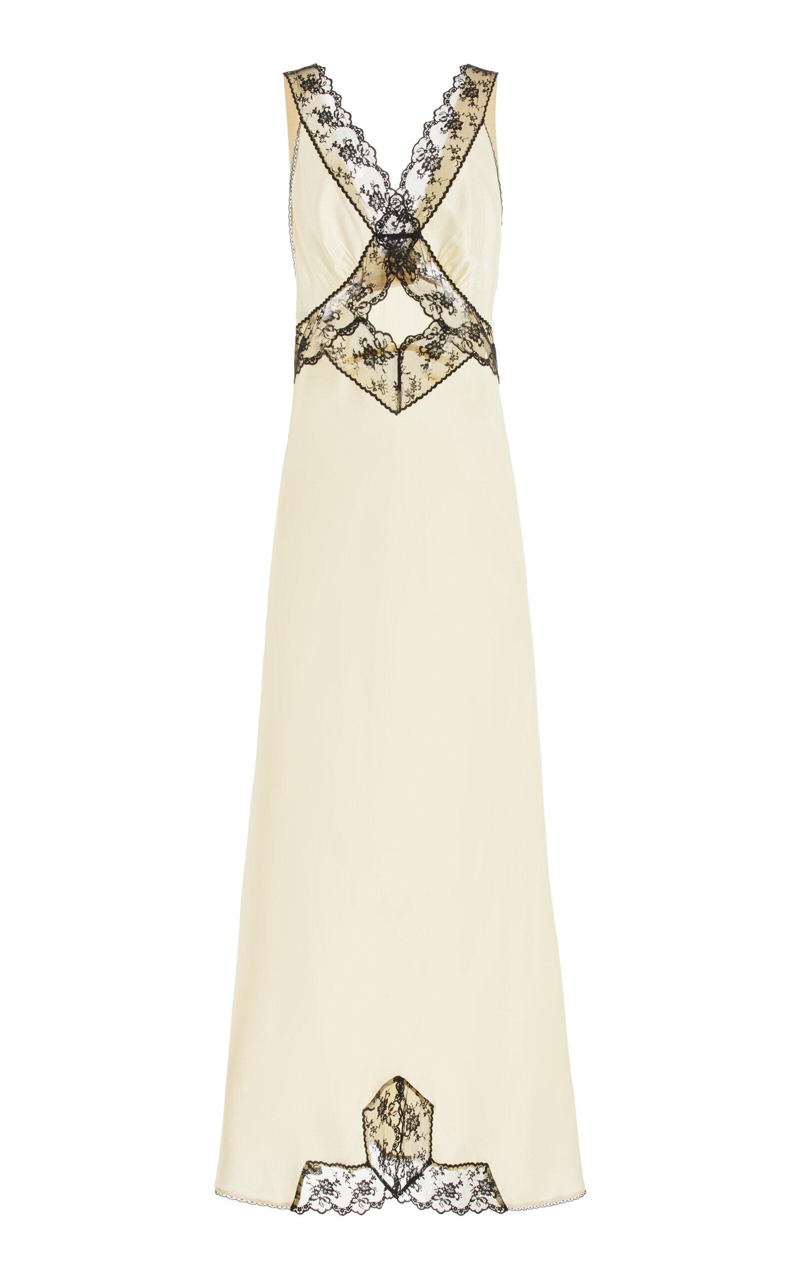 SIR. Willa Lace-trimmed Cutout Silk Maxi Dress in White | Lyst SIR. Willa Lace-trimmed Cutout Silk Maxi Dress in White | Lyst