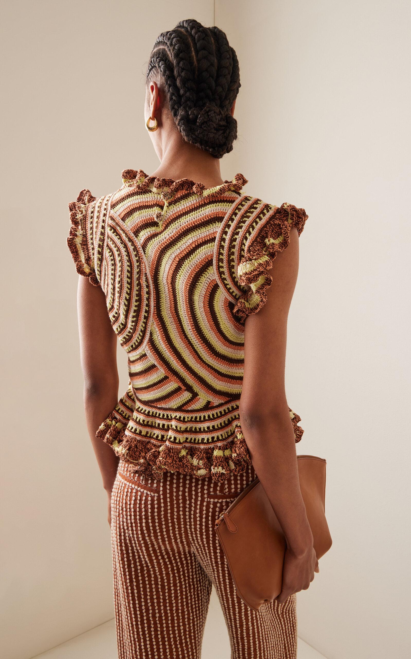 ulla johnson crochet top