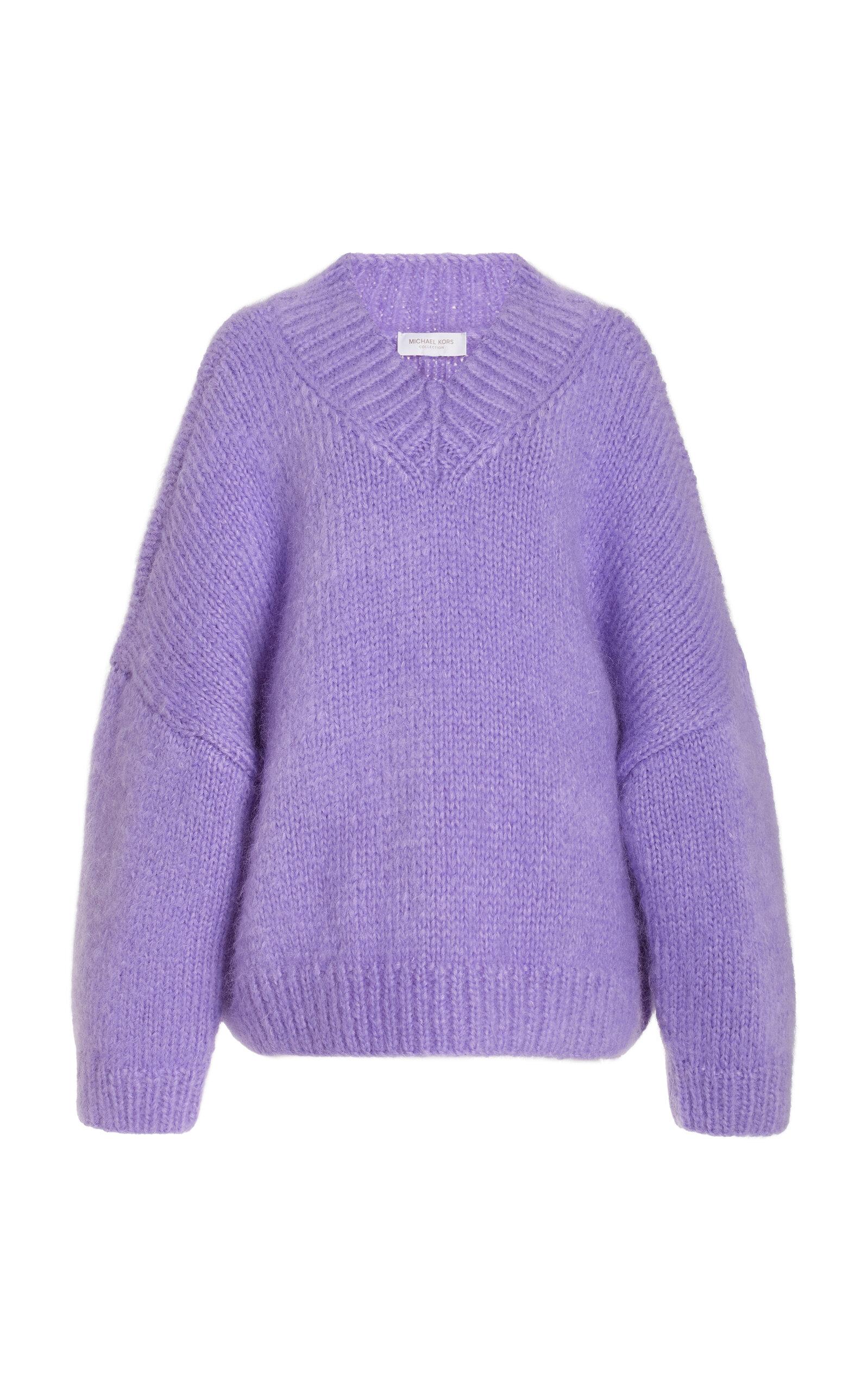 Michael Kors Brush Mohair silk Sweater in Purple Lyst UK