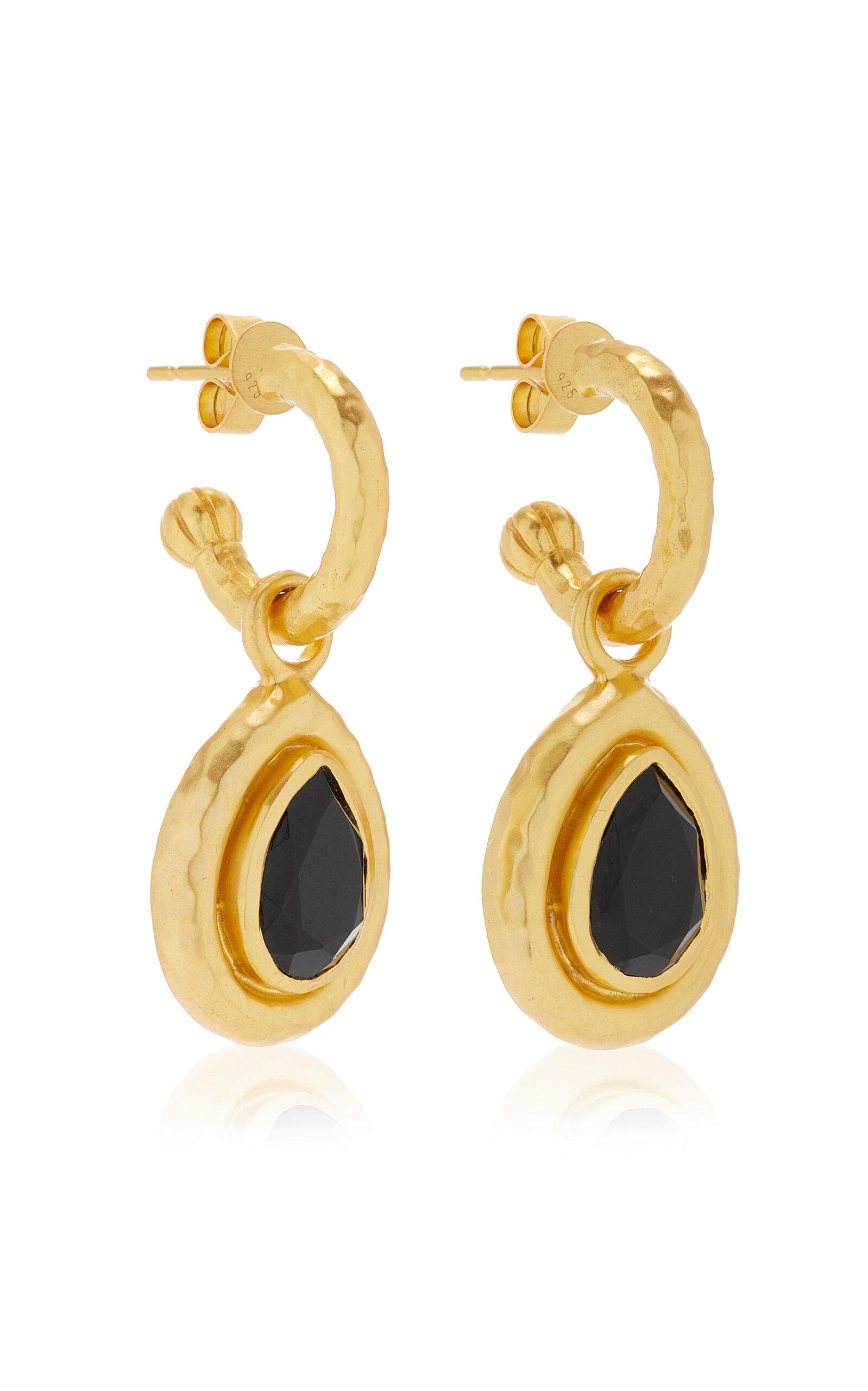 24K Gold Plated Freshwater Pearl Stud Earrings | Cheyanne Symone