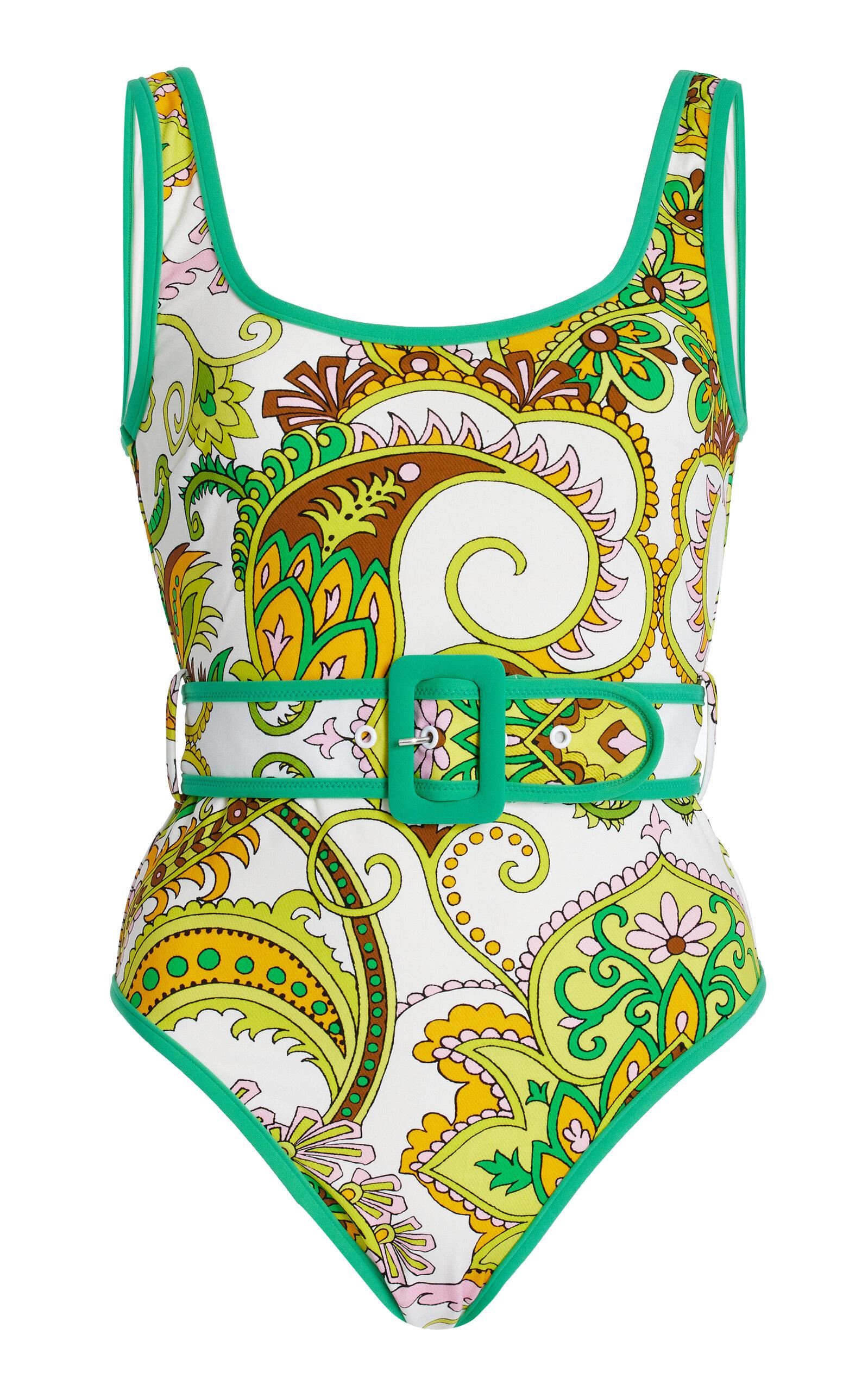AL MAIS Octavia Belted One piece Swimsuit In Green Lyst