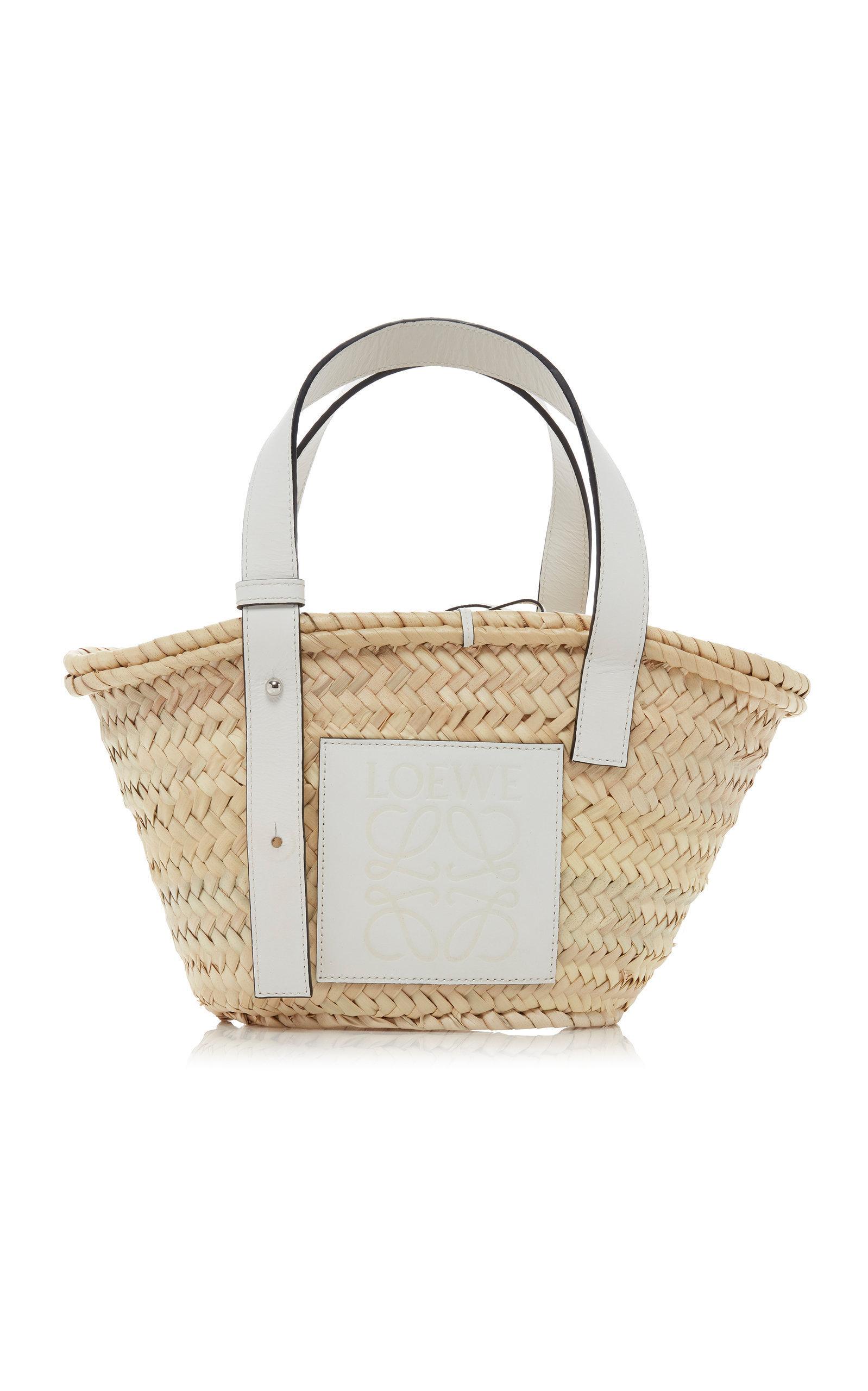 loewe white basket bag