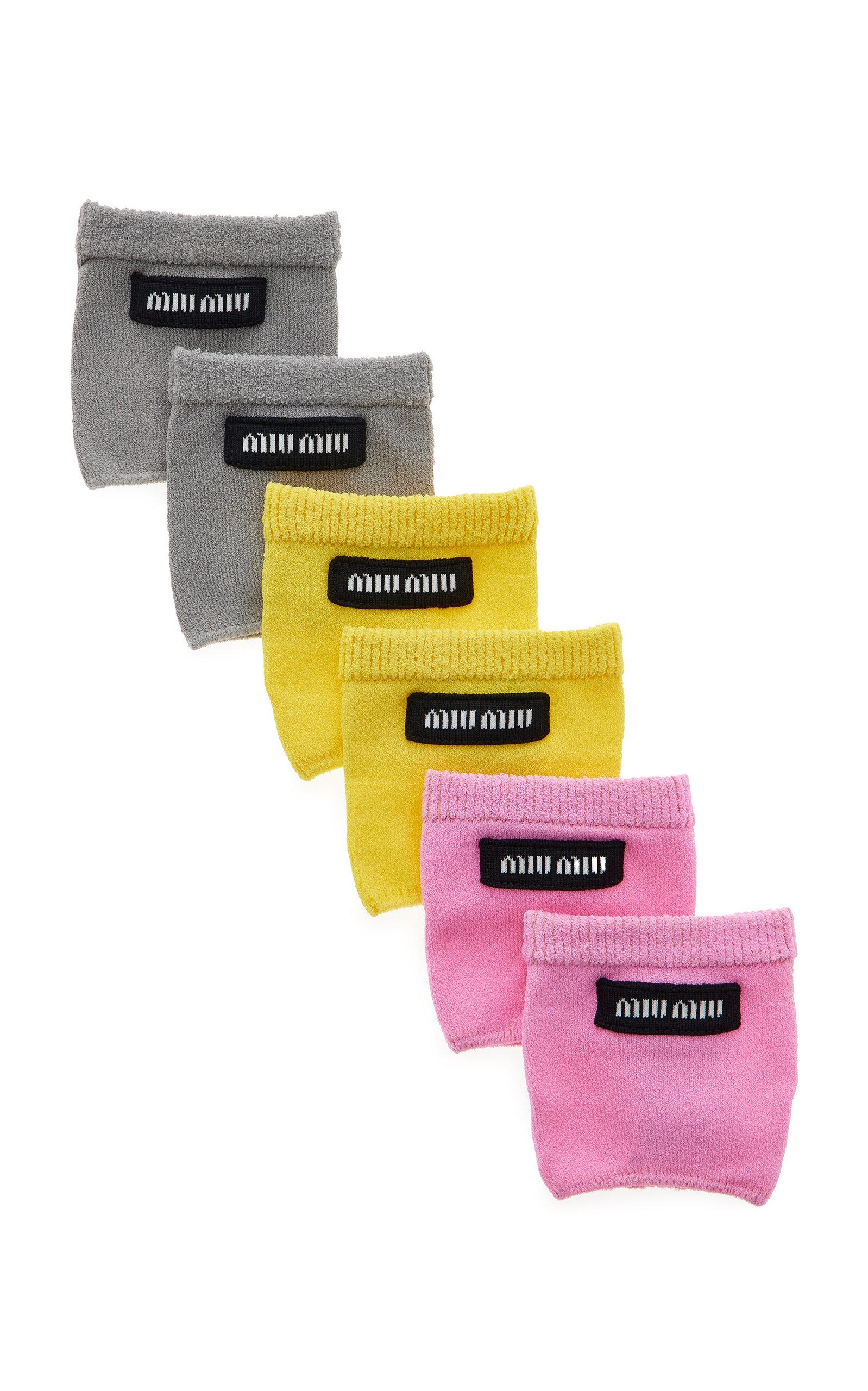 Miu Miu 3-Pack Socks in Pink Lyst