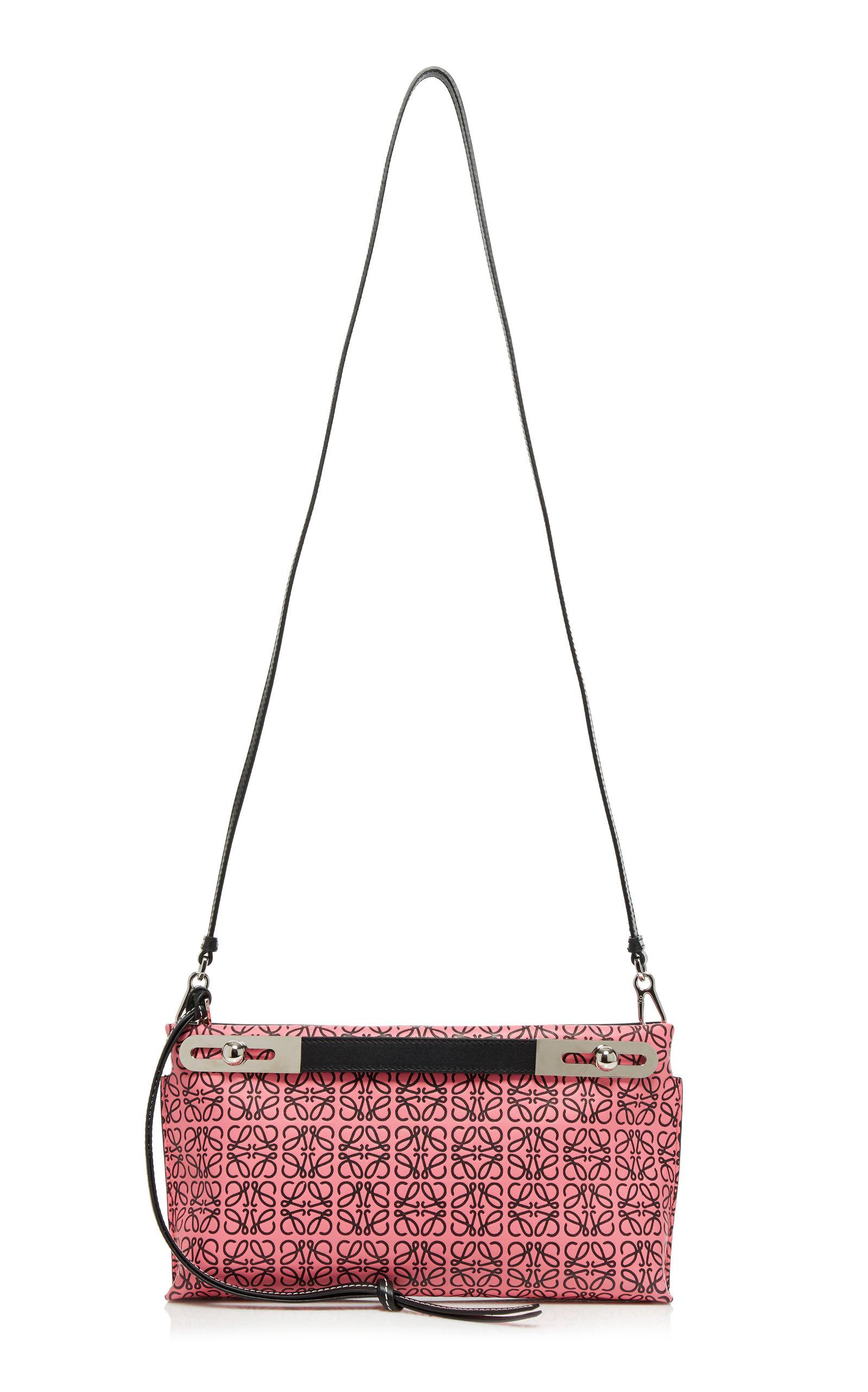 Loewe Missy Repeat Logo Leather Bag in Pink | Lyst