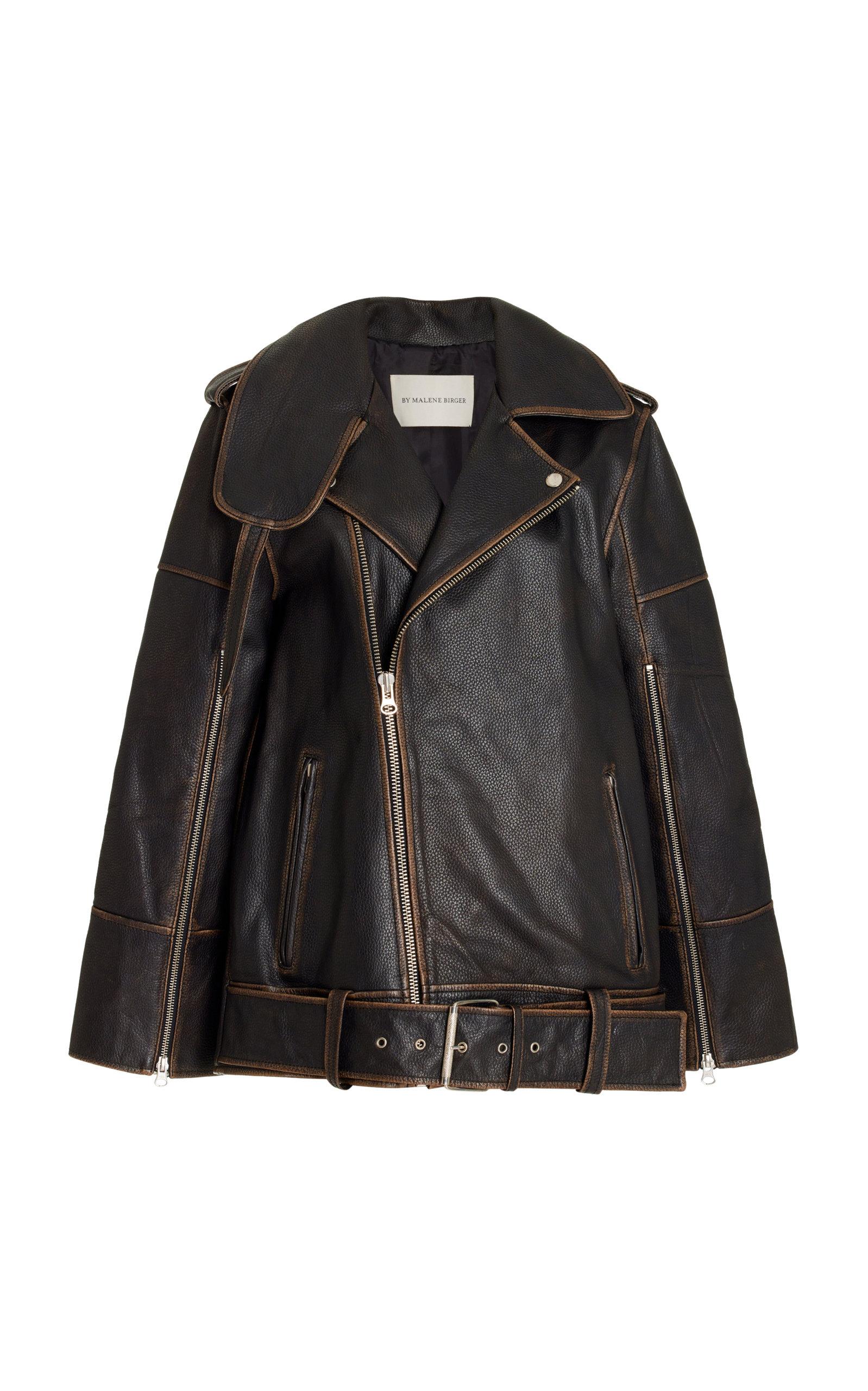 By Malene Birger Beatrisse Leather Biker Jacket in Black for Men