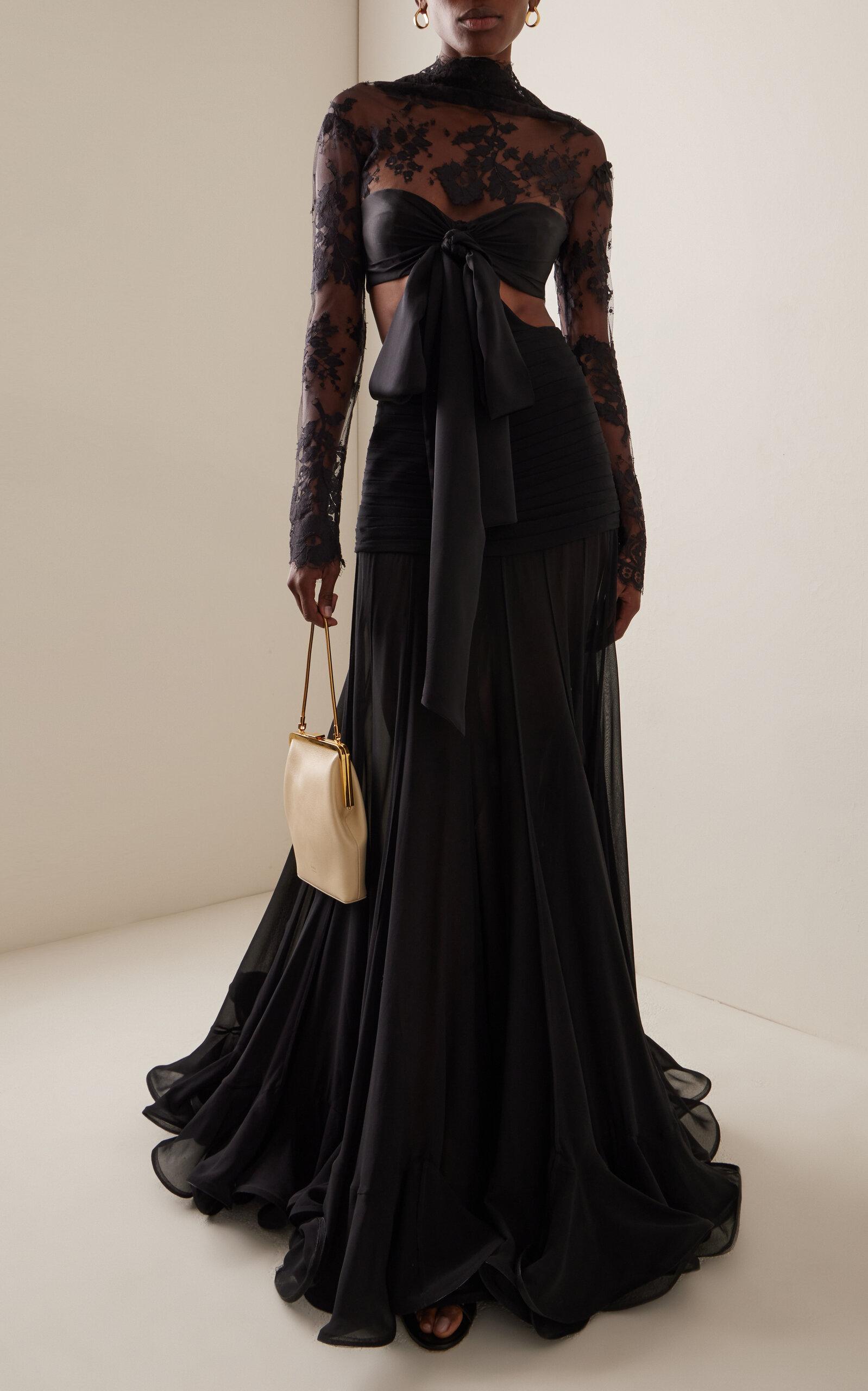 【Zimmermann】ILLUSTRATION FLOUNCE GOWN レース シルクガウン Zimmermann Dresses | Australian Designer Collection | Coveti