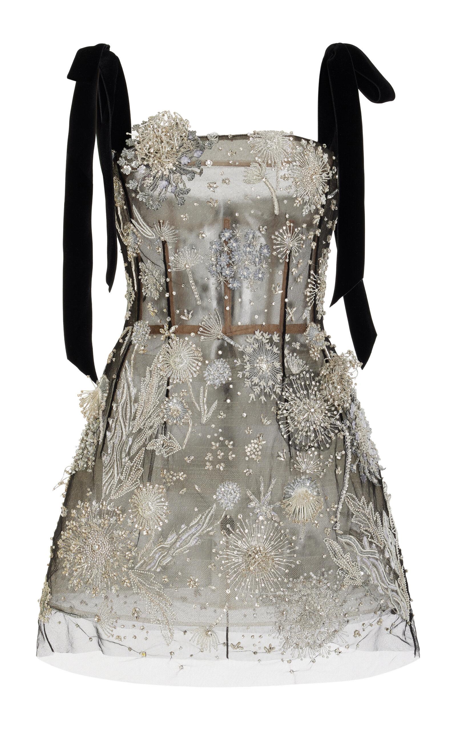 moda operandi midi dress Erdem - - Embellished Midi Dress - Red - UK 16