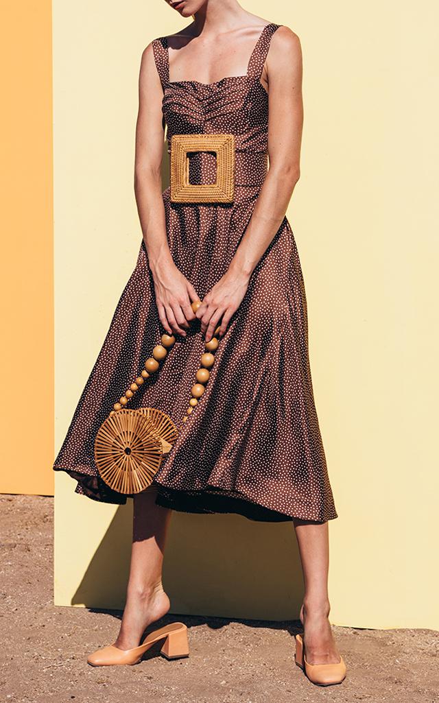 Cult Gaia Faye Silk Darted Dress in 