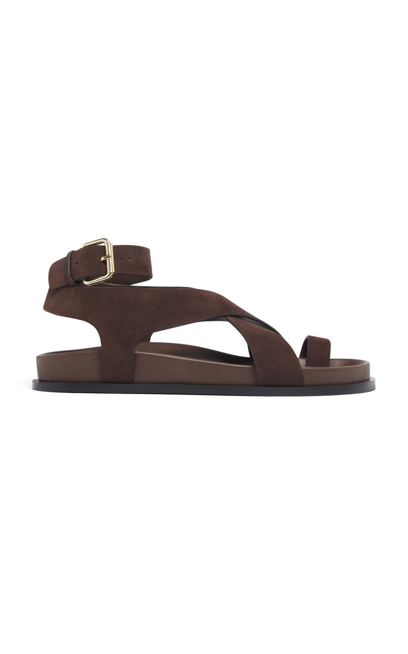 A.Emery Jalen Suede Sandals in Brown Lyst