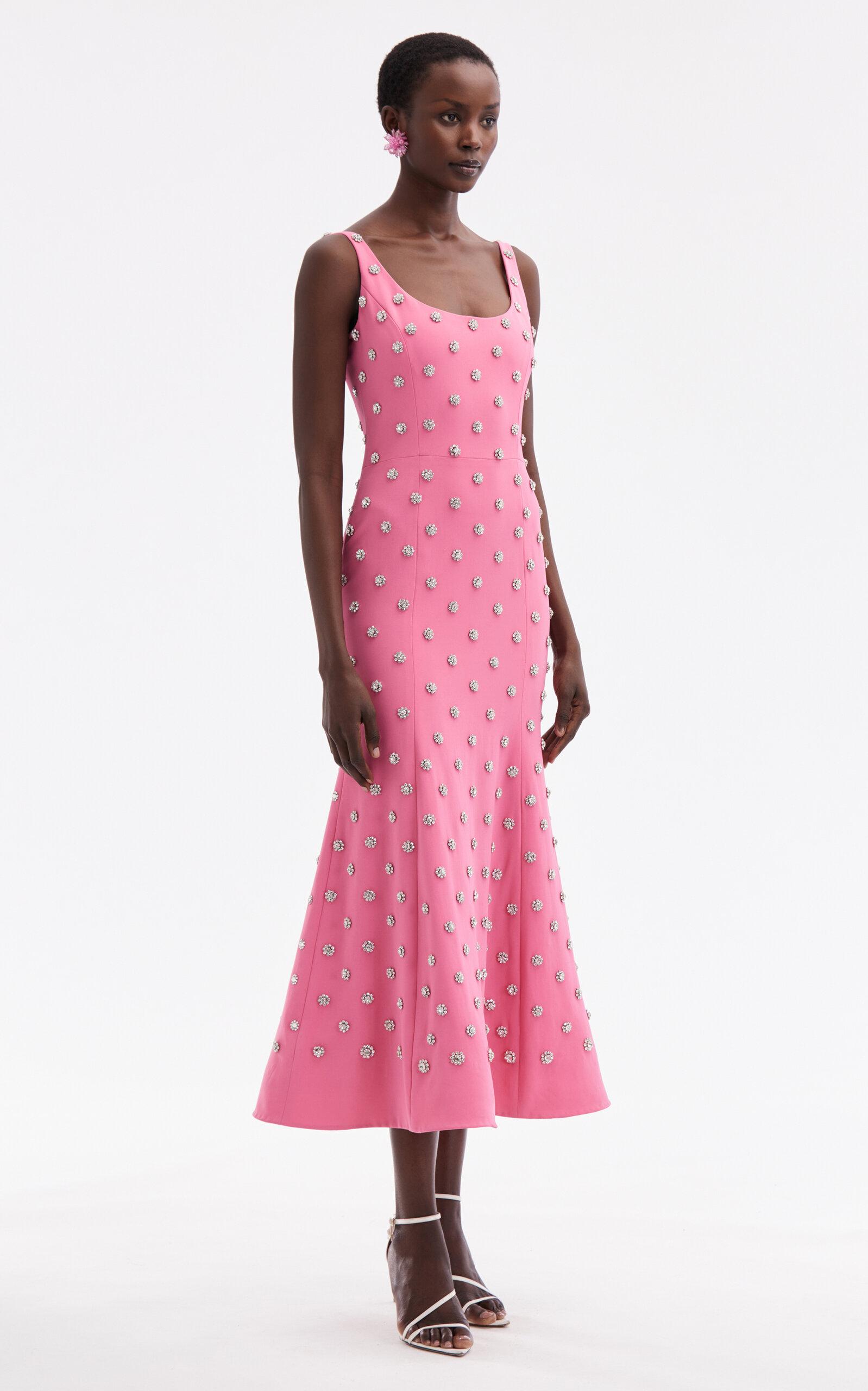 knee length dresses for ladies Cowl Neck Midi Dress main image 0