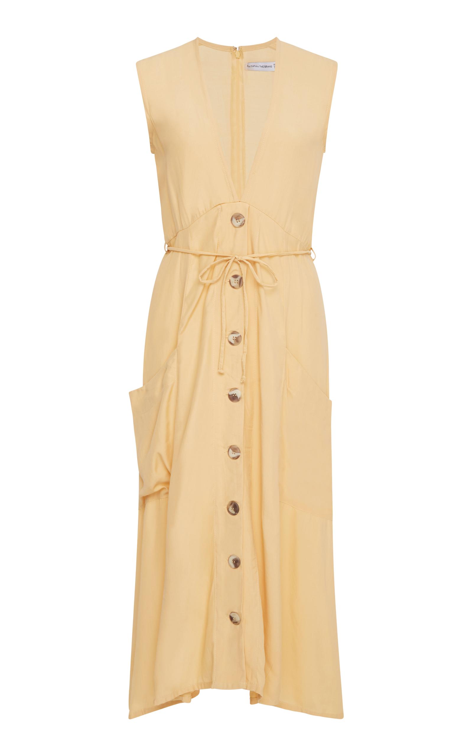 faithfull the brand yellow dress