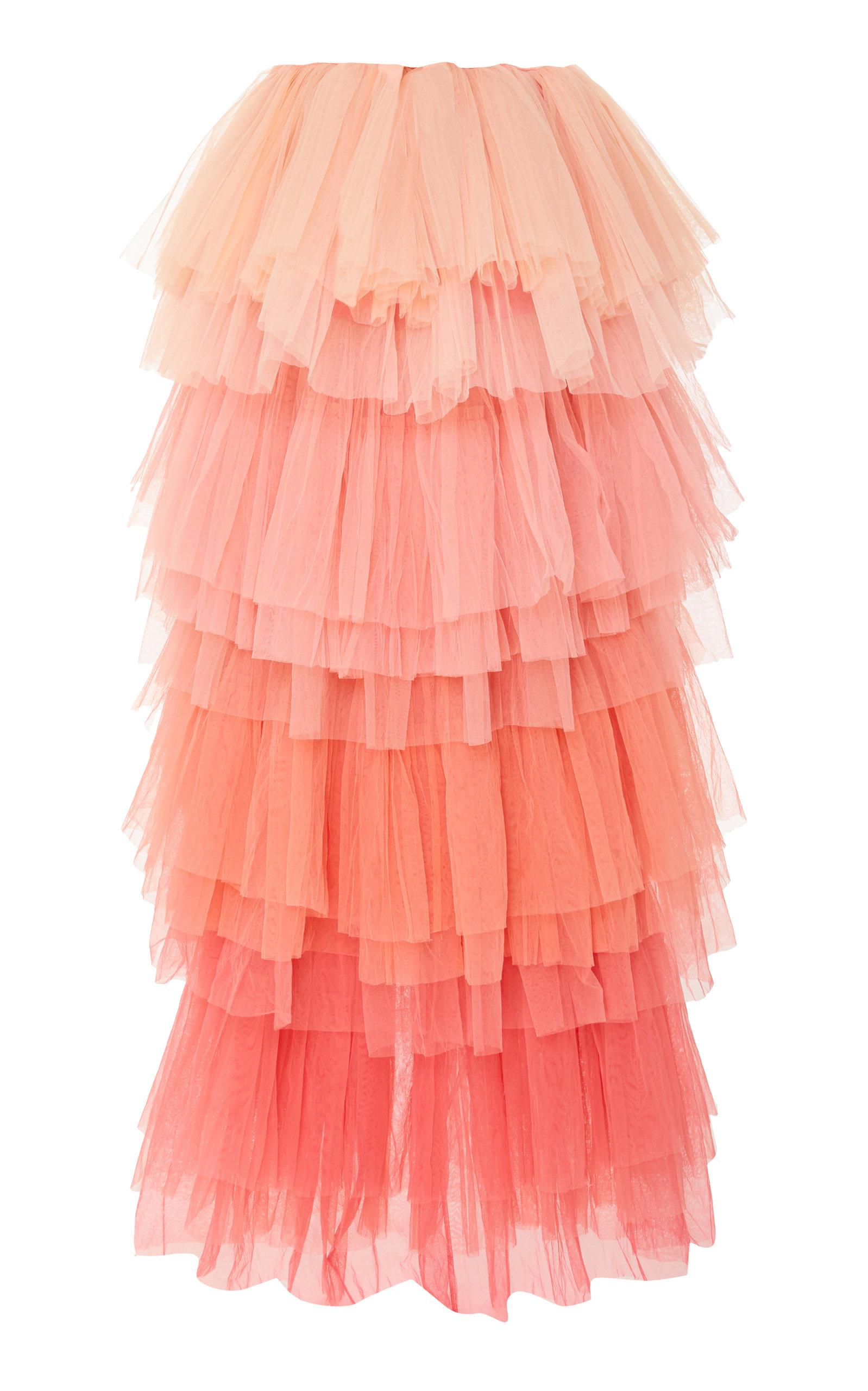 Pink 2024 ruffle skirts