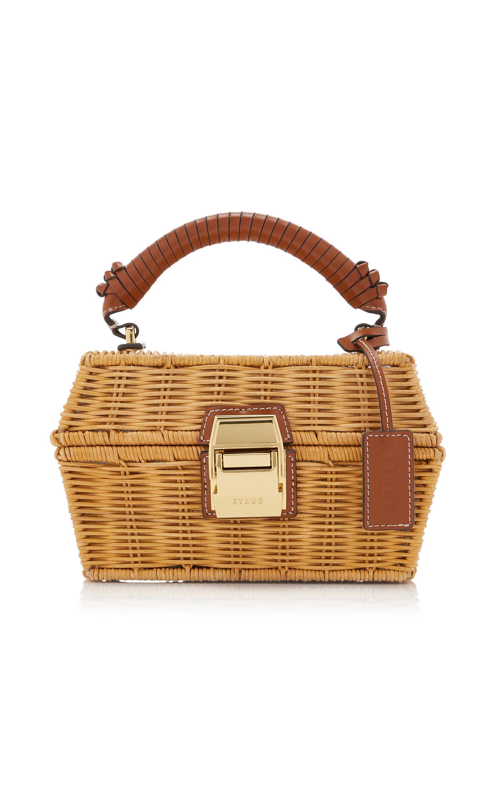 STAUD Wicker Tackle Box Bag in Metallic | Lyst