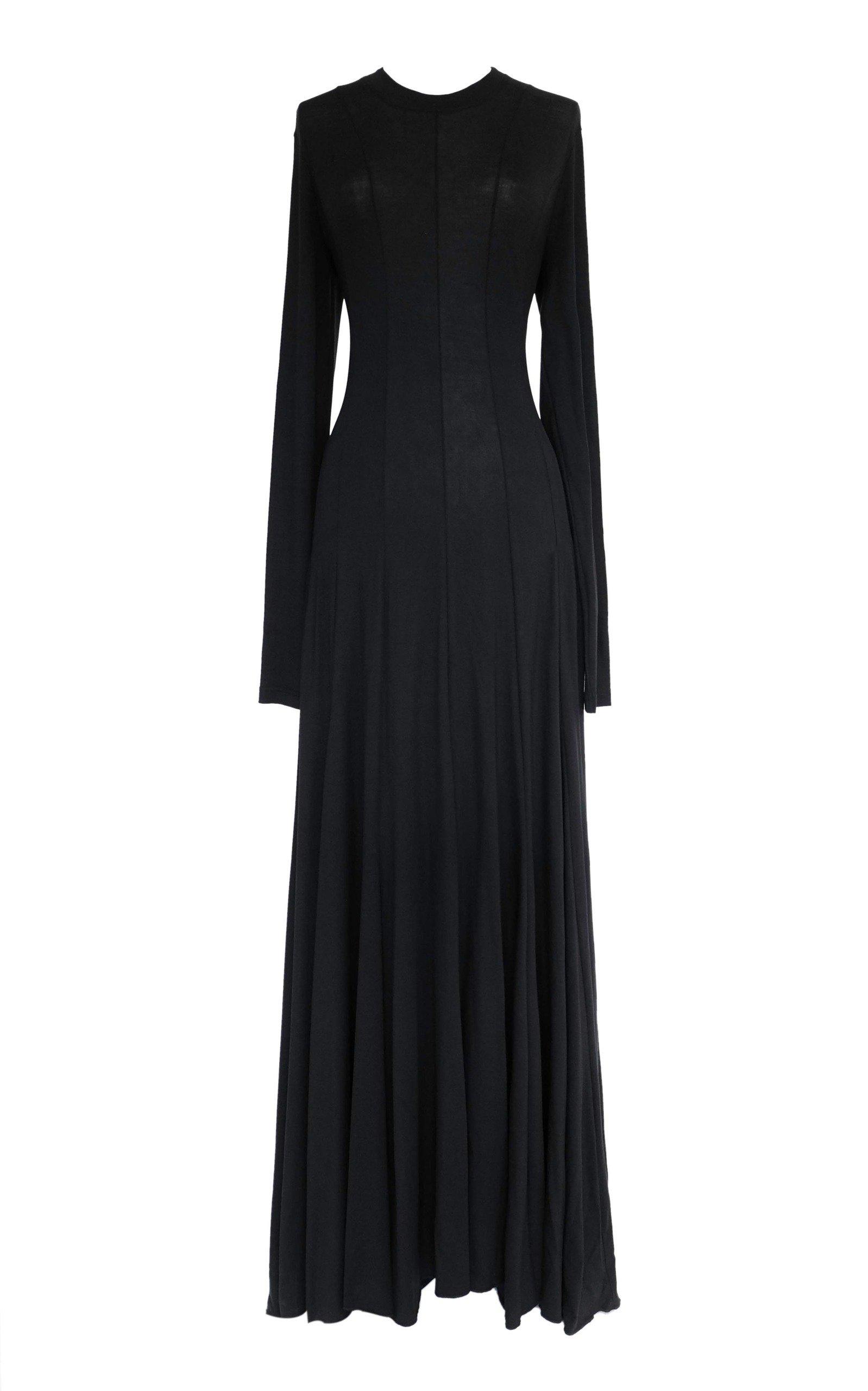 Peter Do Squid Cotton Jersey Maxi Dress in Black | Lyst