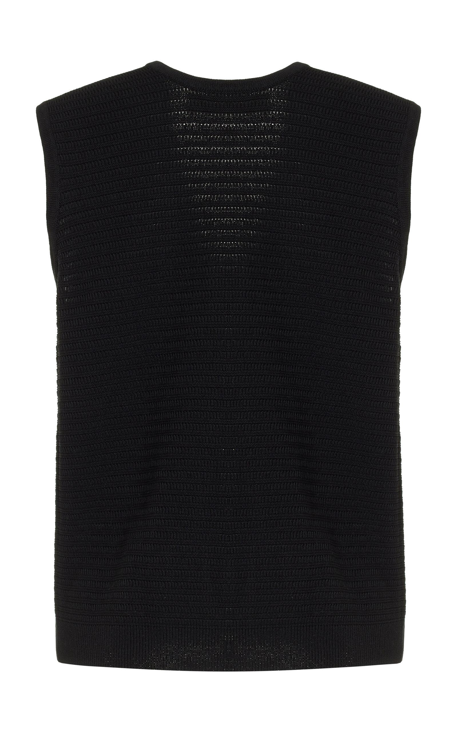 DRAPED KNIT BOBBLE APPLIQUÉ TOP - Black | ZARA United States