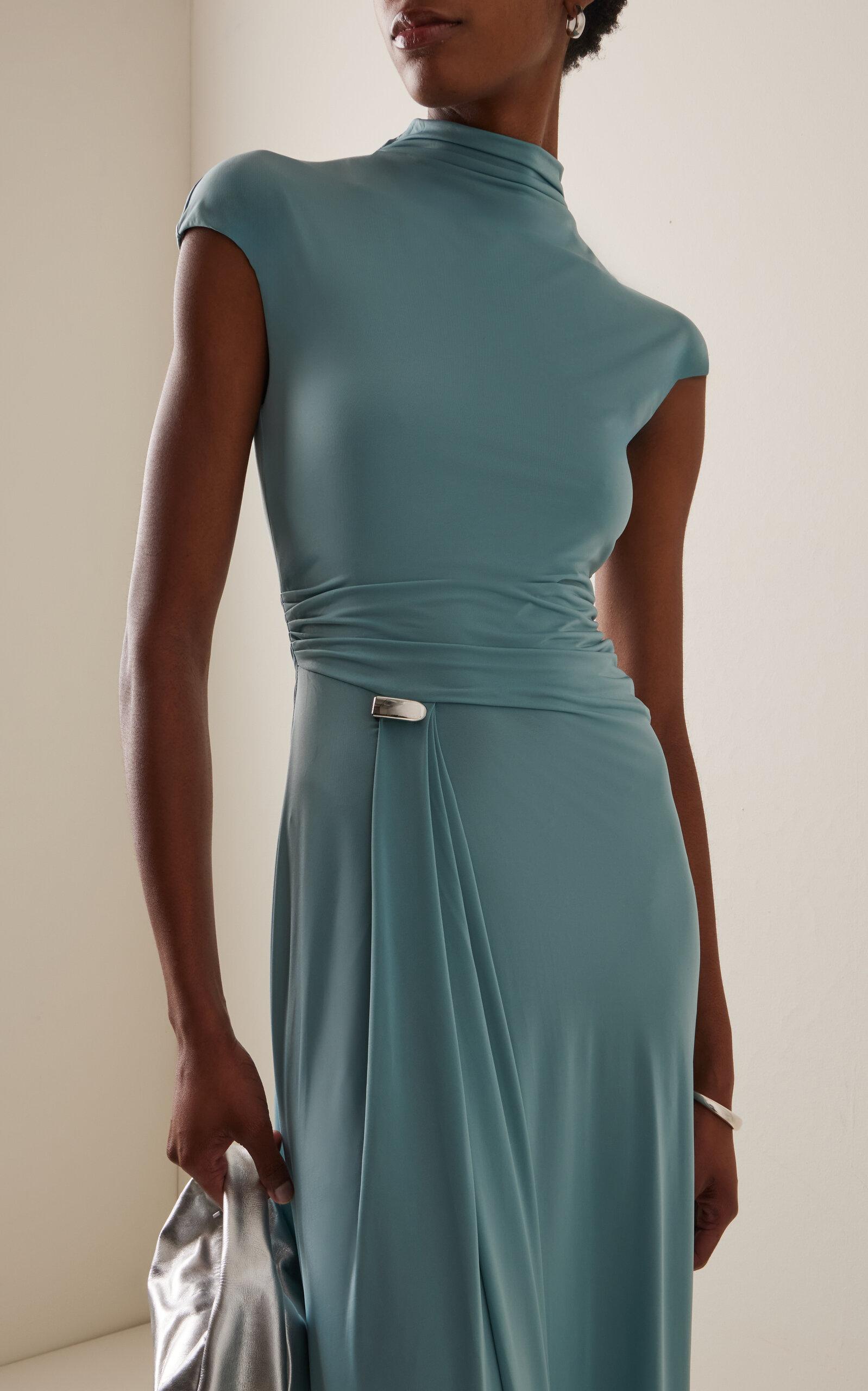 Paris Georgia Basics Nomi Cowl Neck Maxi Dress in Blue | Lyst Canada