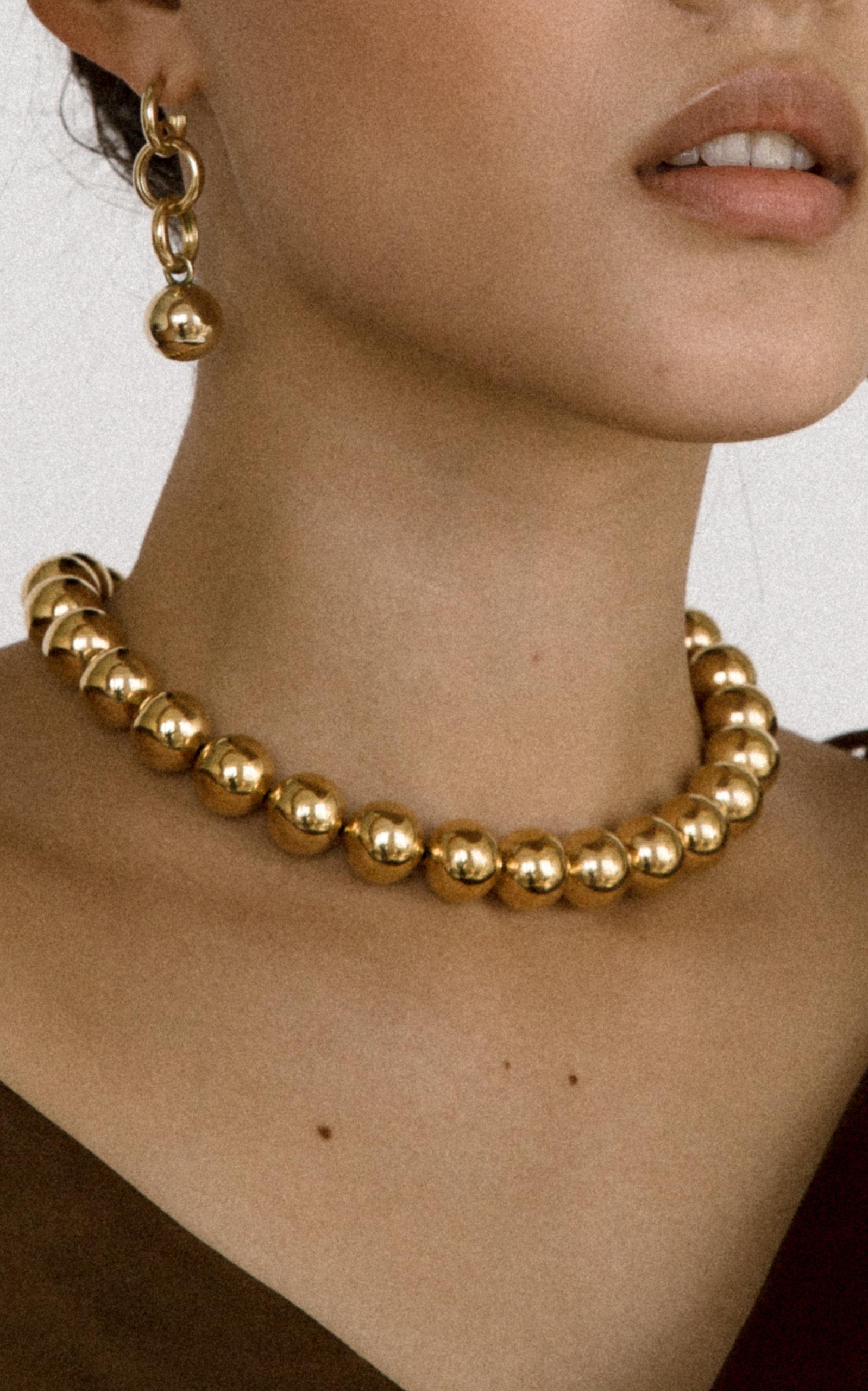 Young Frankk, Jewelry, Young Frankk Gold Banner Choker Necklace