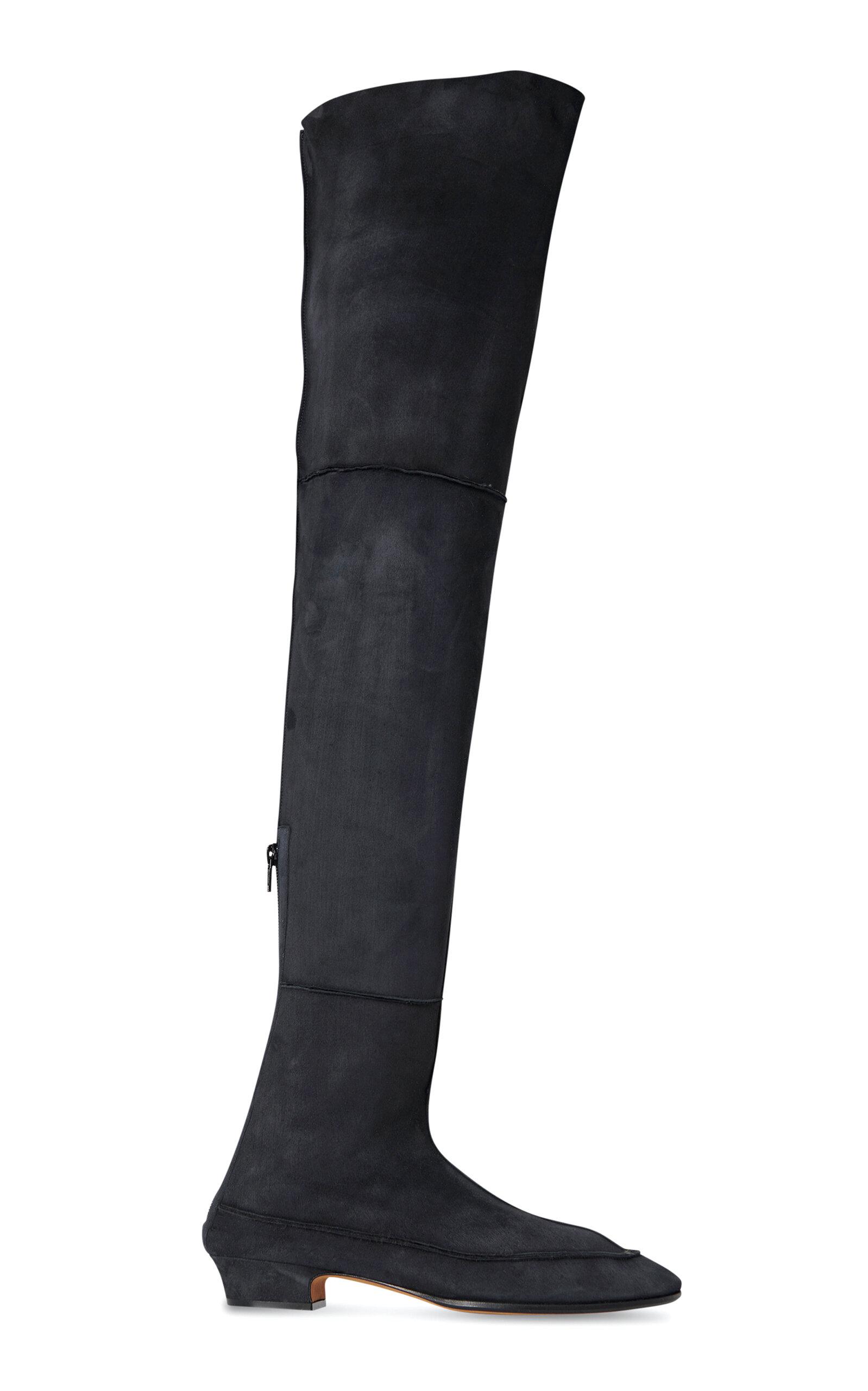 ロングブーツ The Row Awar suede over-the-knee boots The Row Awar Suede Over-the-knee Boots In Black | ModeSens