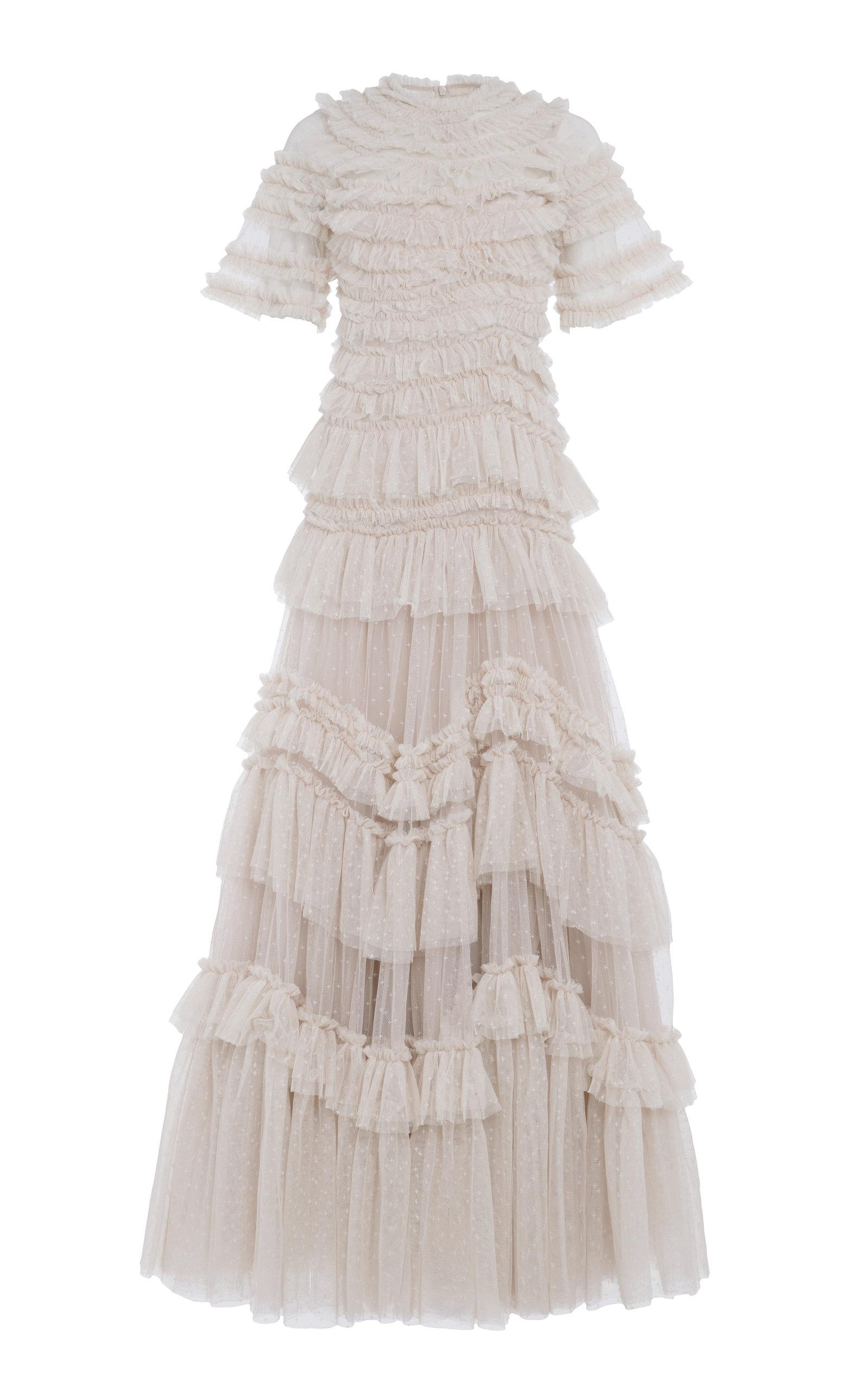 Needle \u0026 Thread Wild Rose Ruffled Gown 