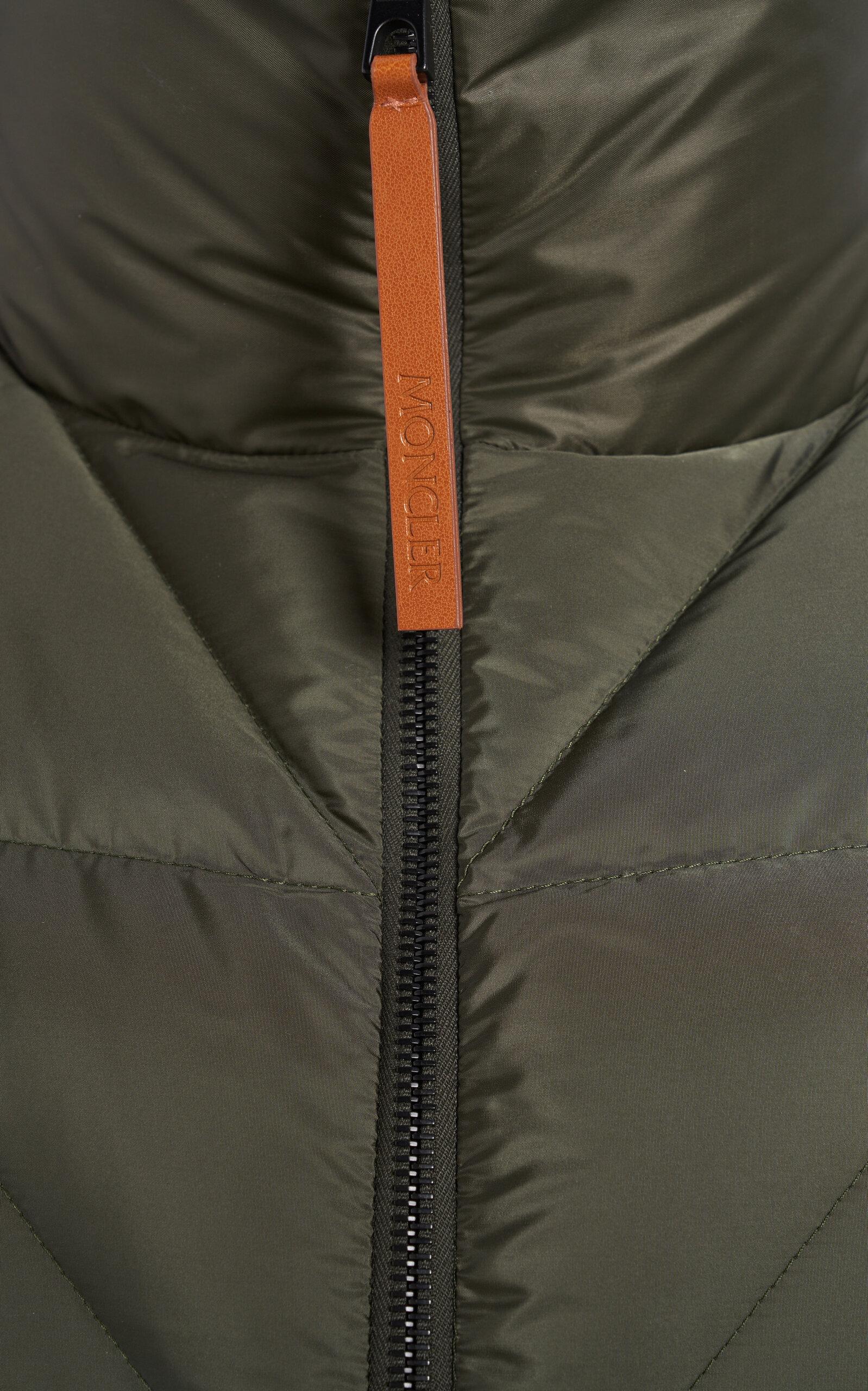 Moncler Cerise Long Down Jacket in Green Lyst