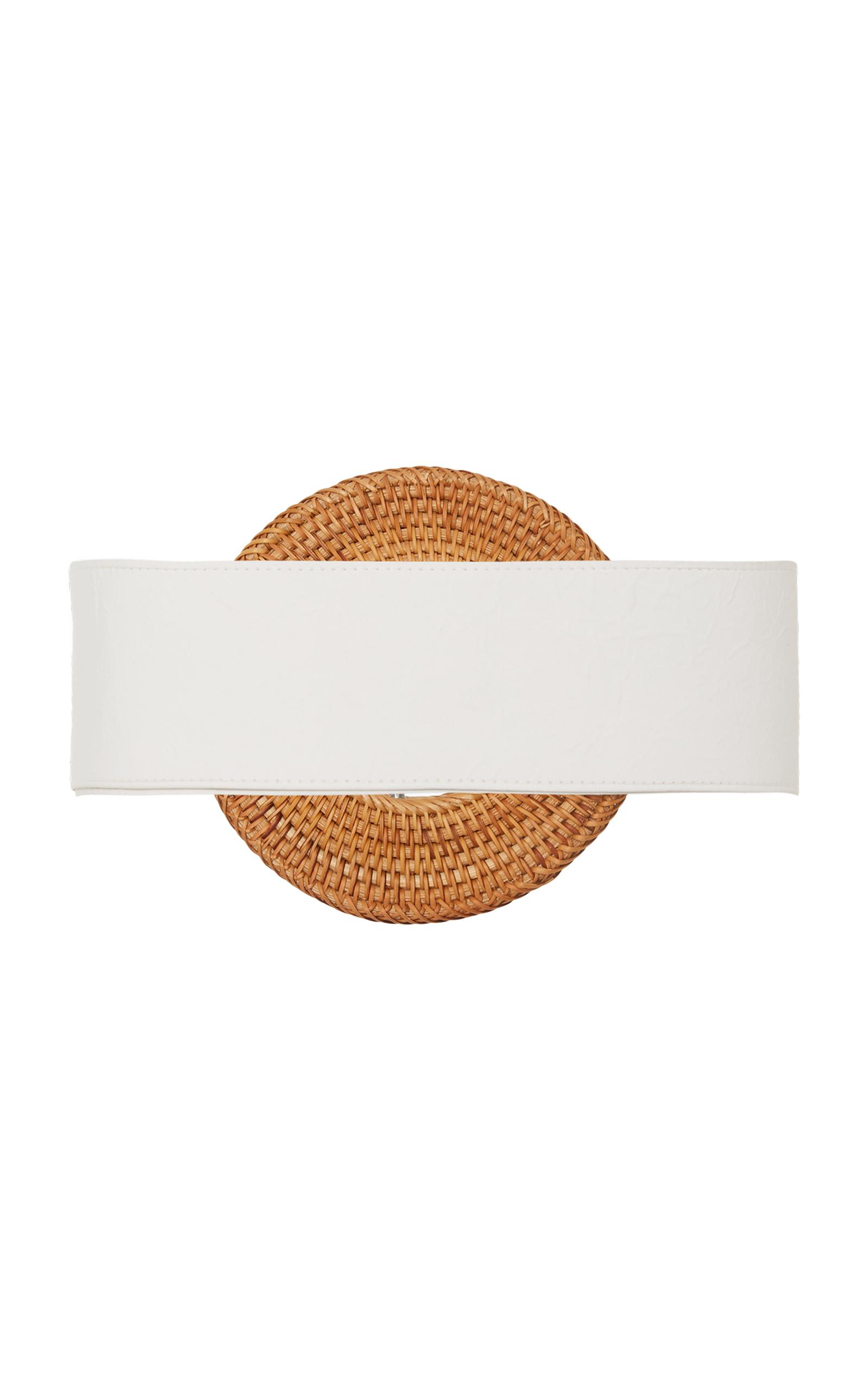 Cult Gaia Cotton Gemma Rattan Buckle 