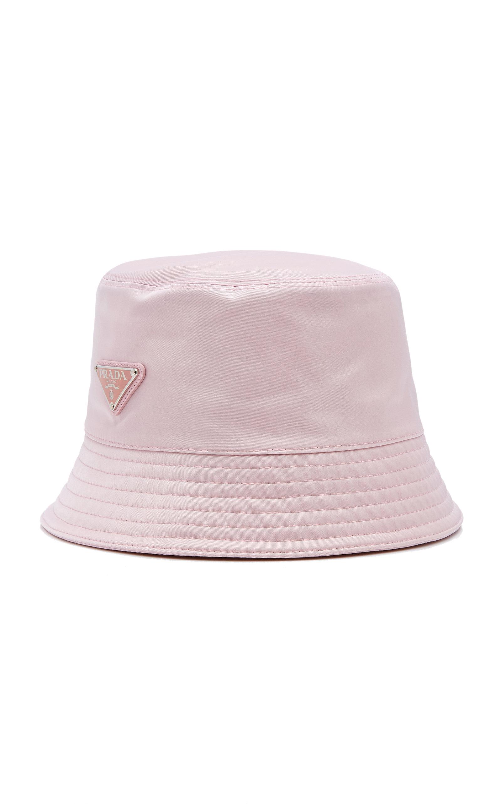 prada bucket hat pink