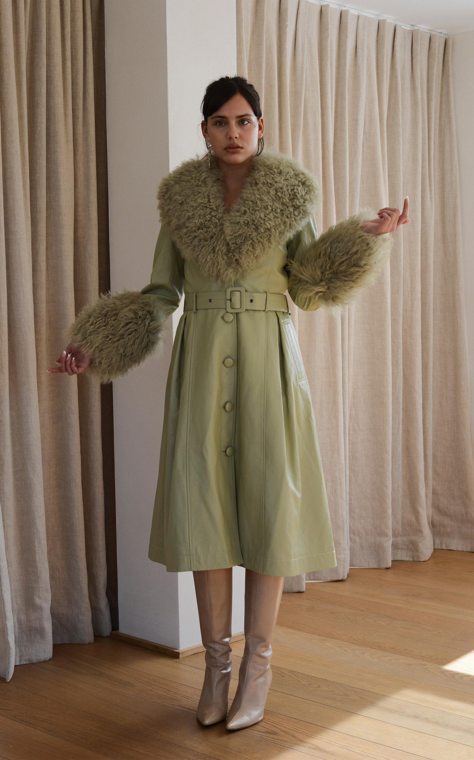 Saks Potts Foxy Shearling-trimmed 