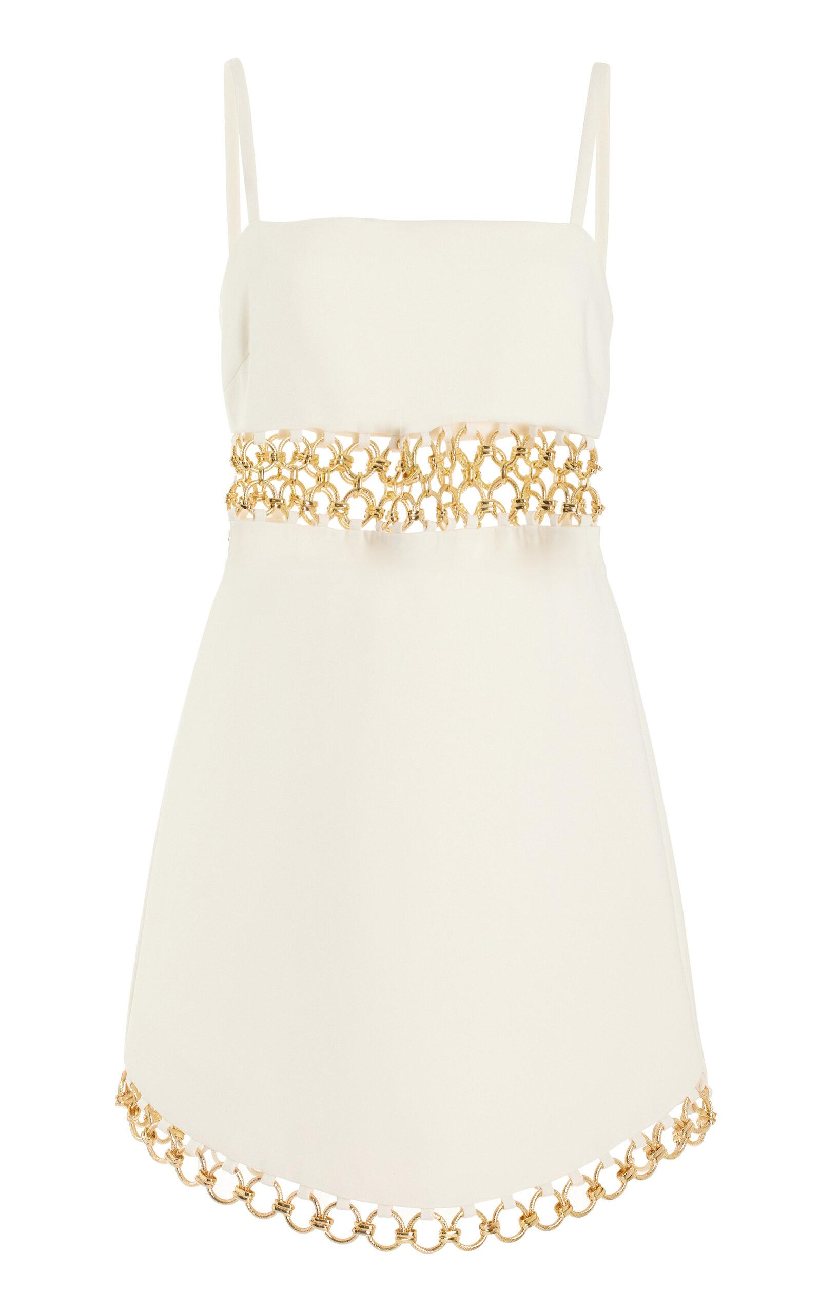 Alexis Gaudy Chaindetailed Mini Dress in White Lyst