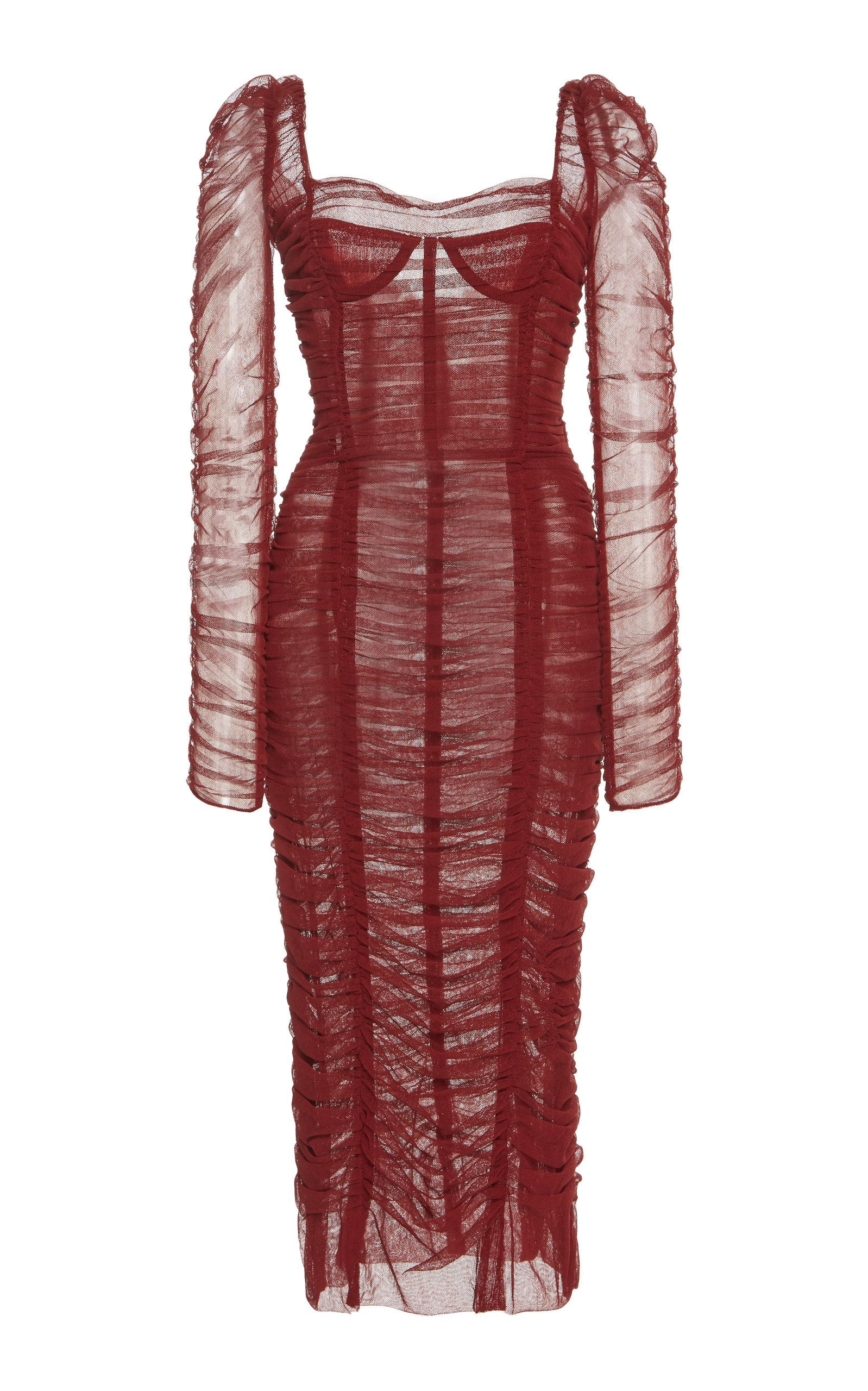 brown long sleeve midi dress Ciara Brown Knot Detail Long Sleeve Midi Dress – Get That Trend