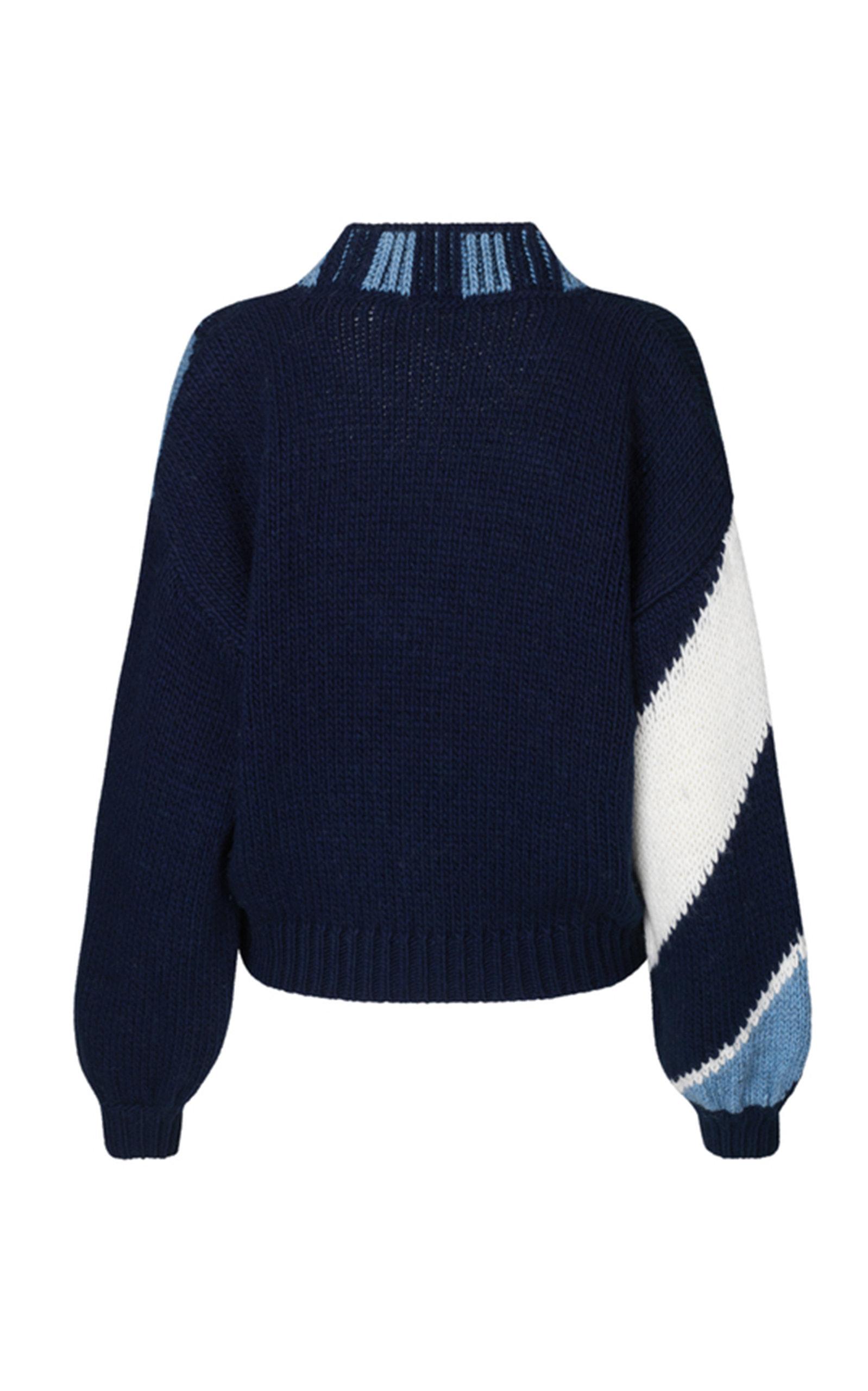 Stine Goya Adonis Oversized Striped Knit Sweater in Blue | Lyst