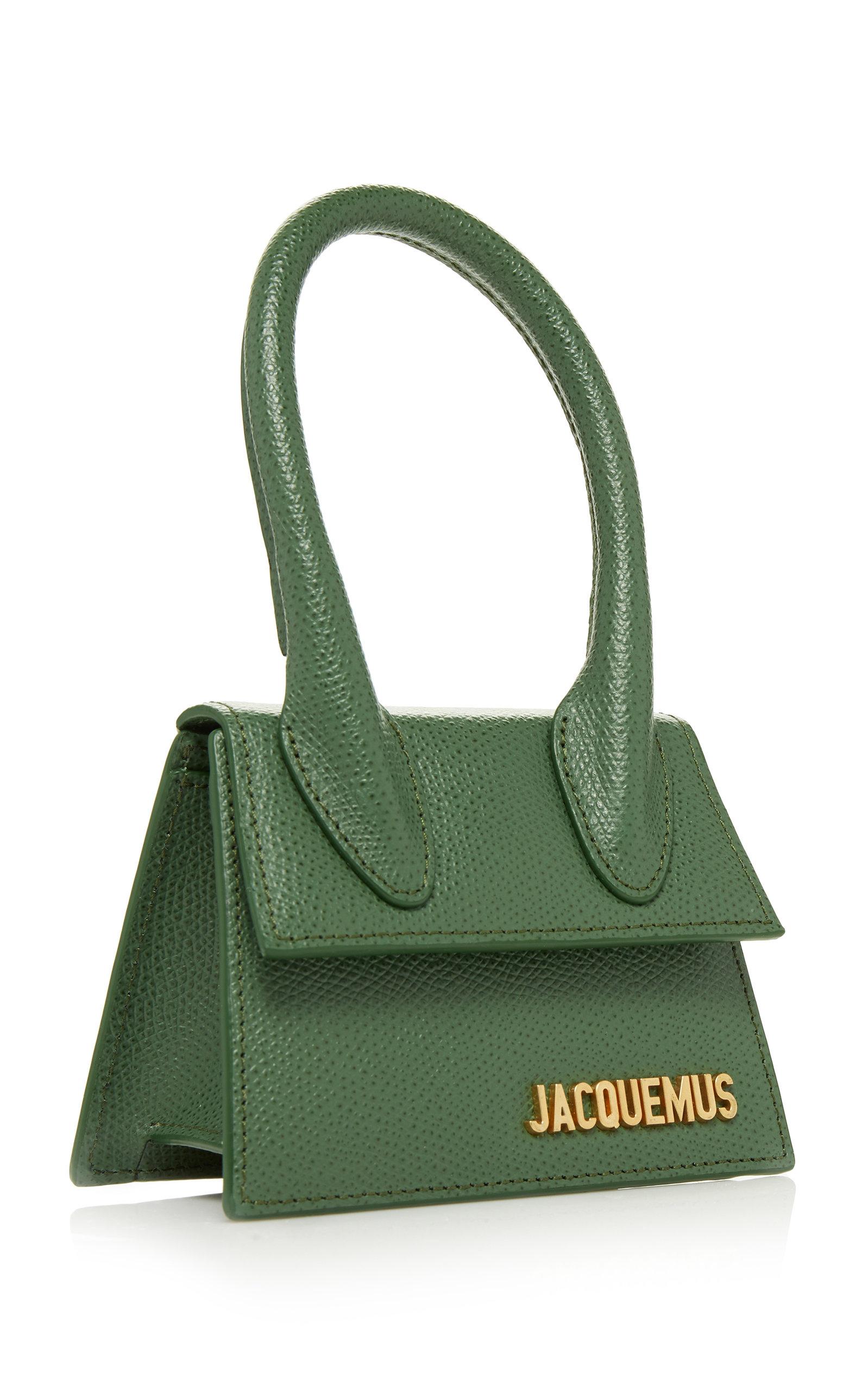 Jacquemus Le Chiquito Textured leather Bag in Green Lyst