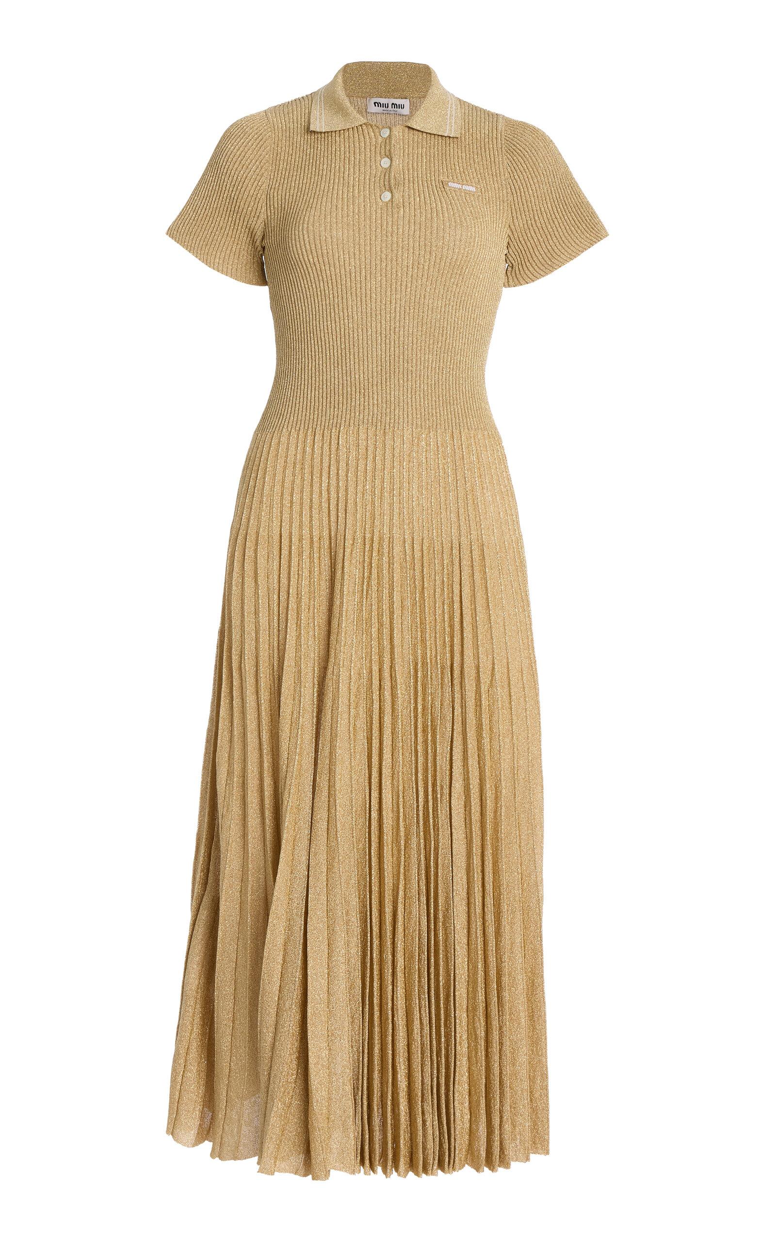 Miu Miu Pleated Dresses for Women | Lyst